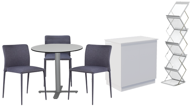 Walk on Cafe Table Package Chameleon Cupboard