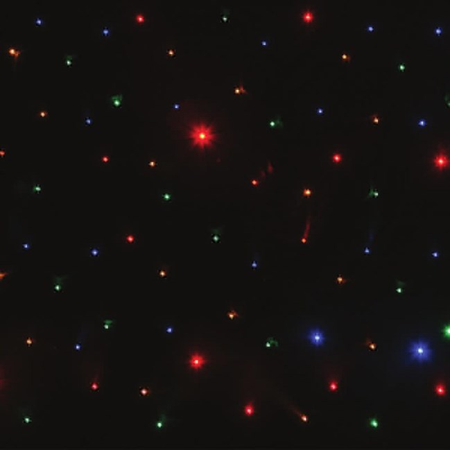 LED Star Curtain - 10m high x 2.5m wide