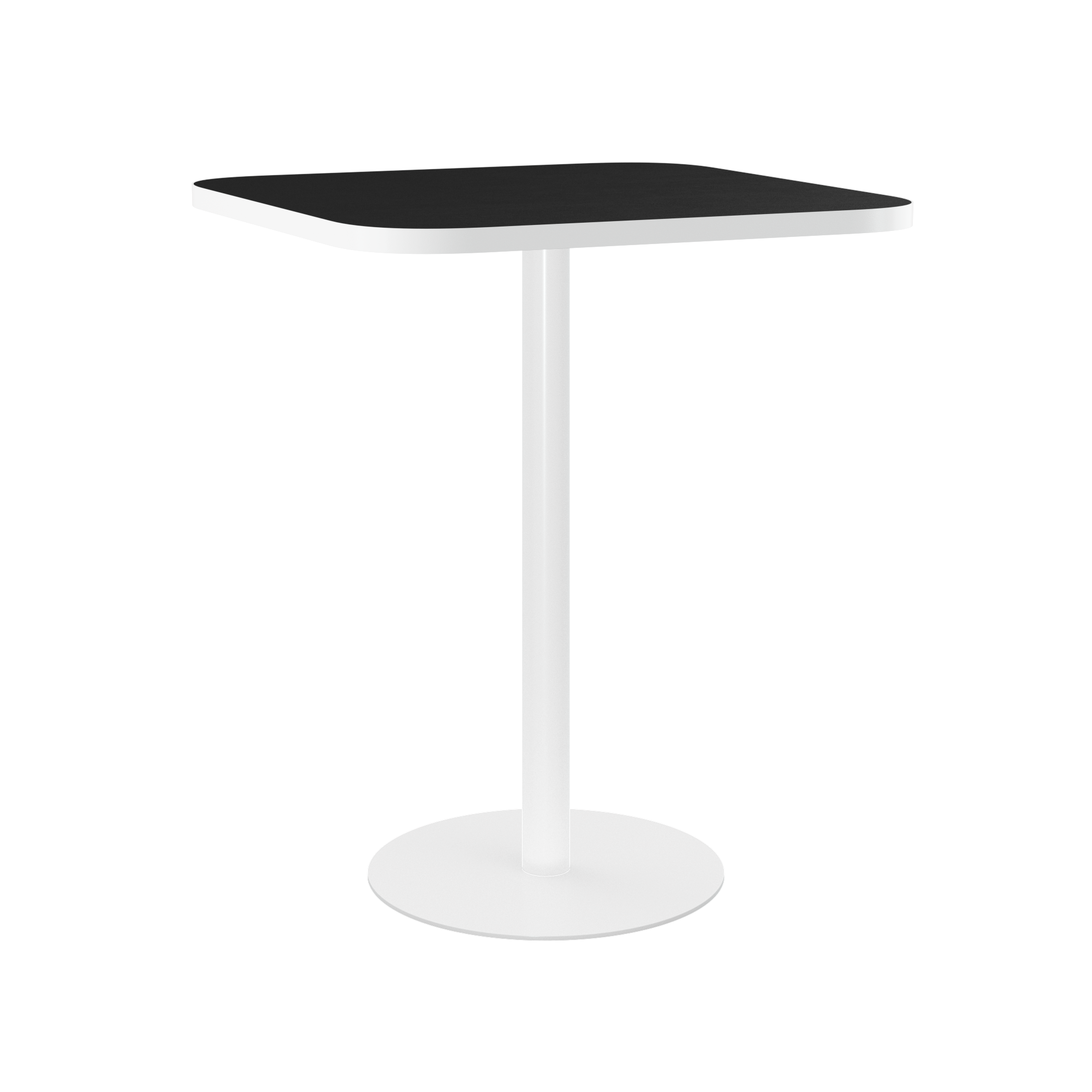 Halo Bar Table (80cm Rounded Square) With Rim