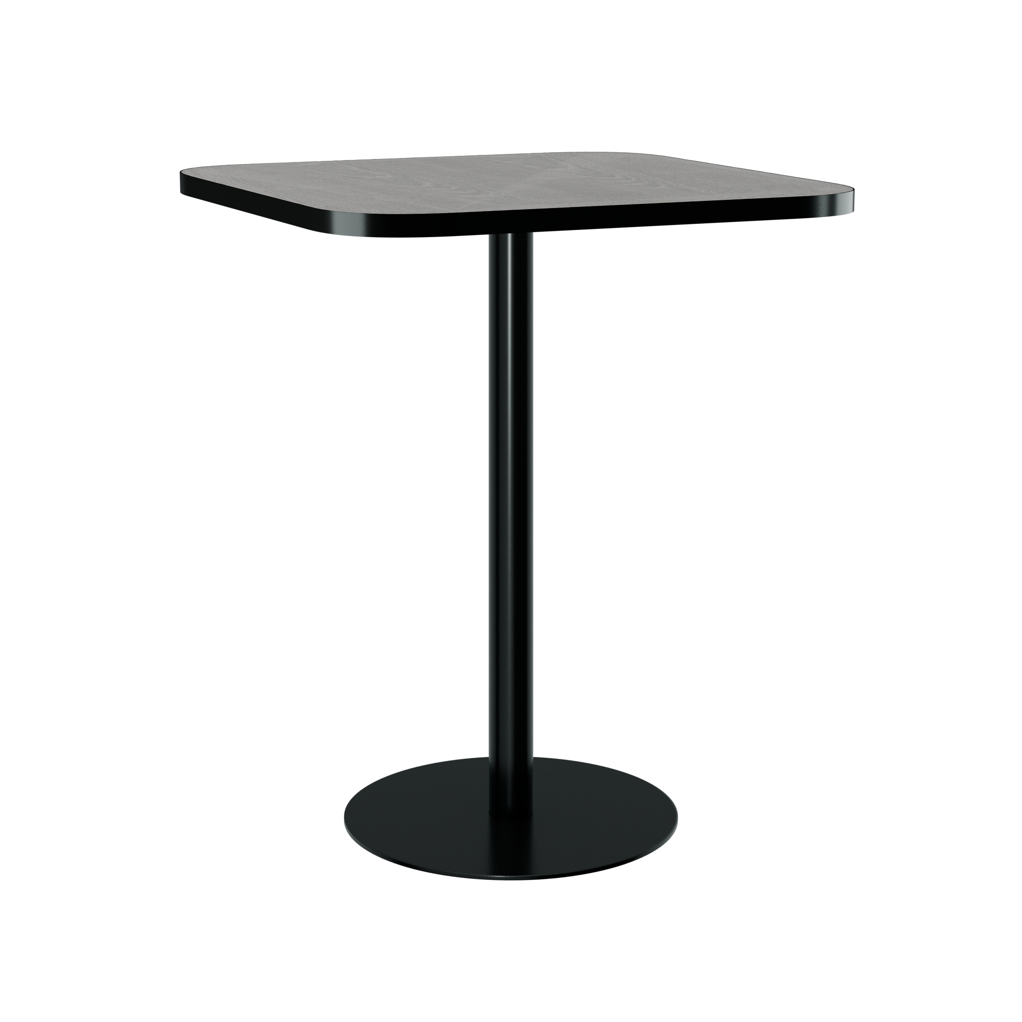 Halo Bar Table (80cm Rounded Square) With Rim