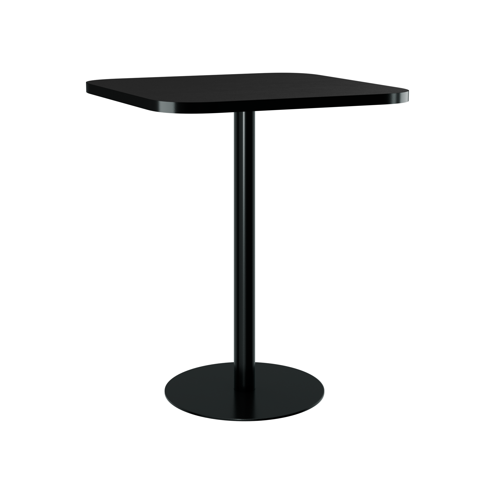 Halo Bar Table (80cm Rounded Square) With Rim