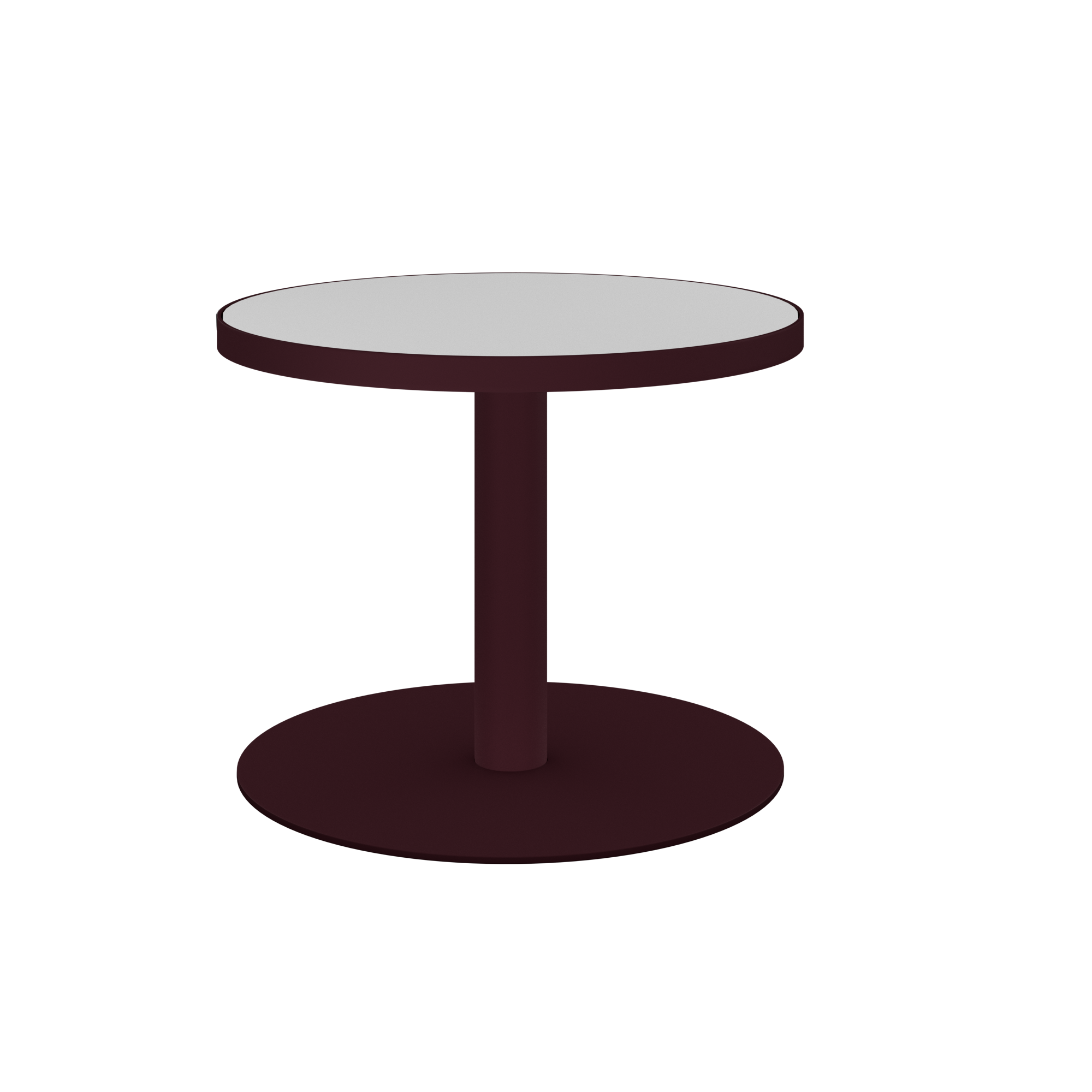 Halo Side Table (60cm Round) With Rim