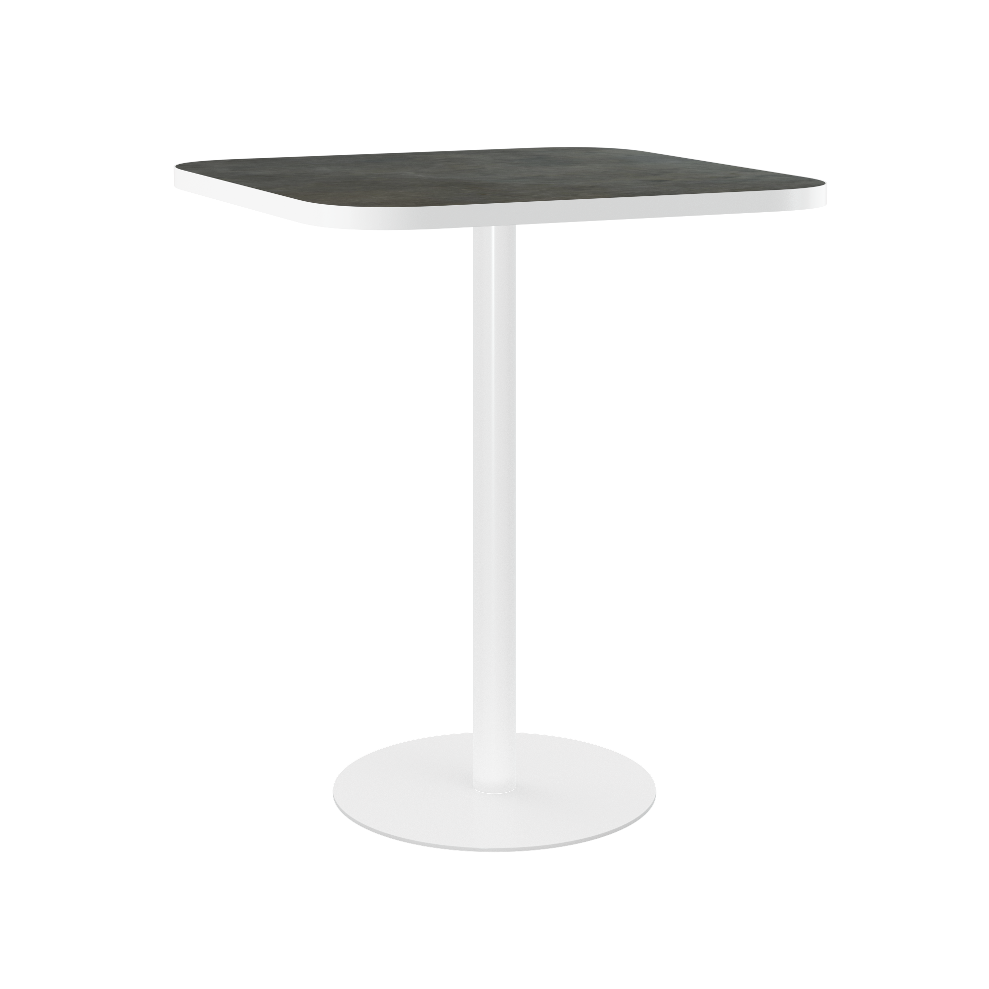 Halo Bar Table (80cm Rounded Square) With Rim