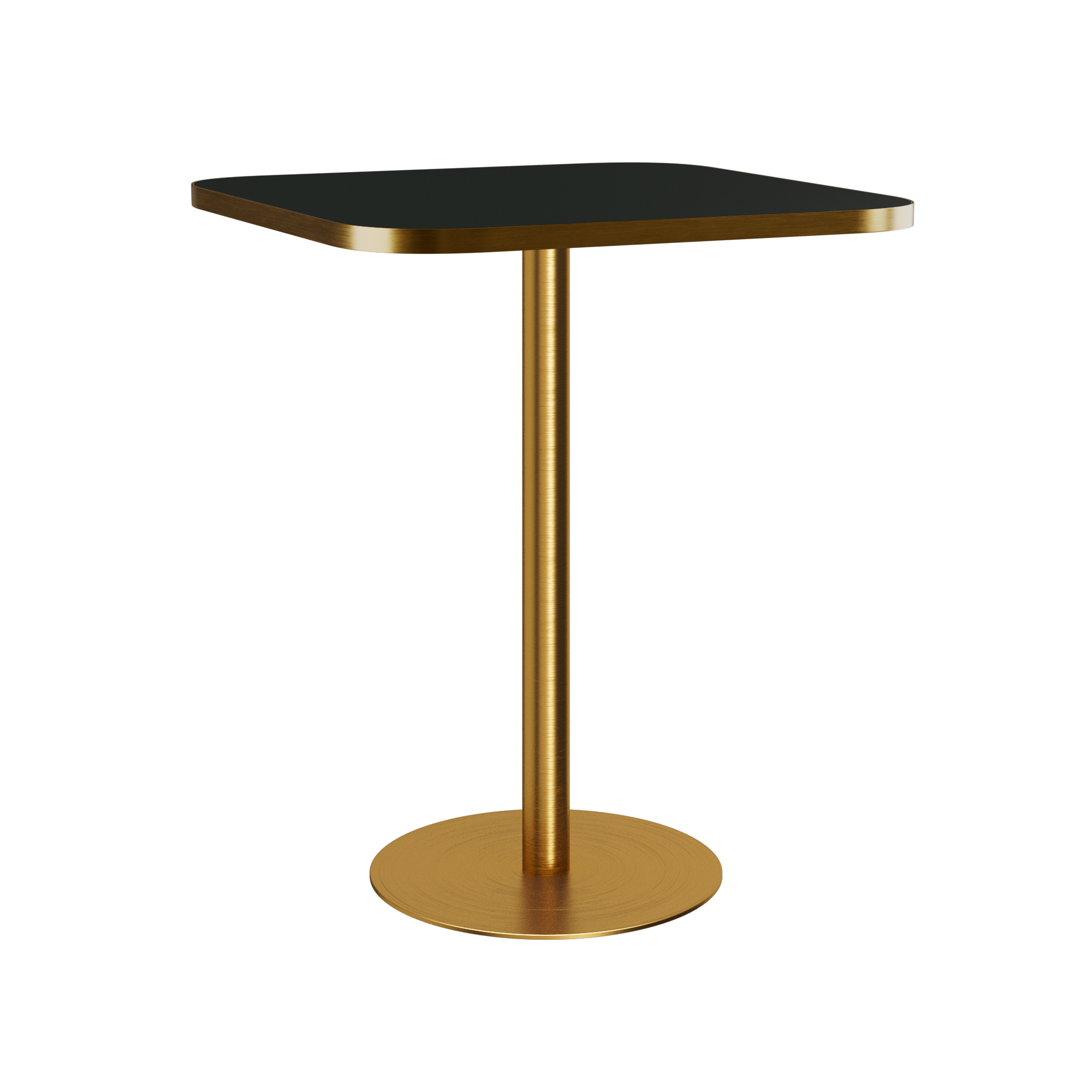 Halo Bar Table (80cm Rounded Square) With Rim