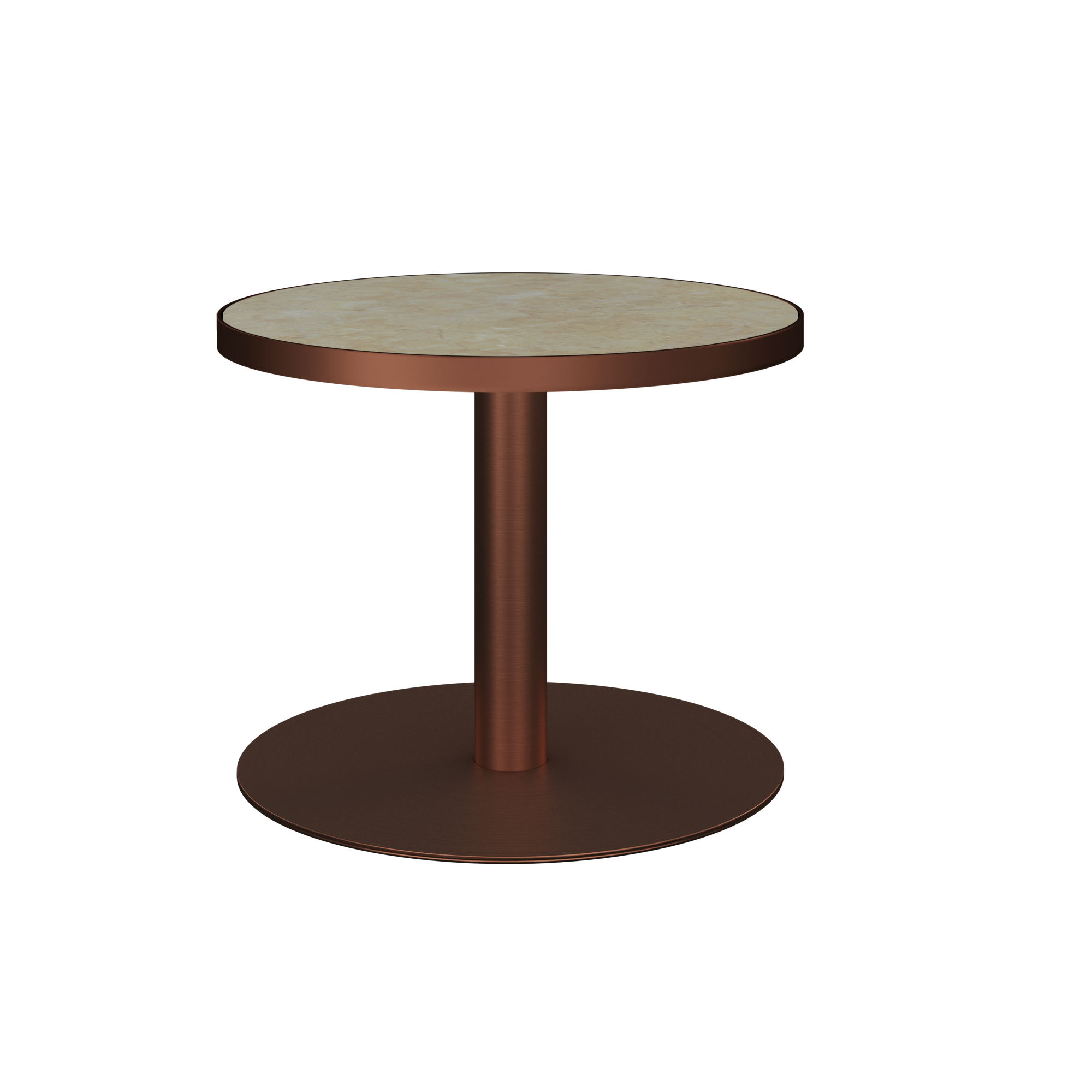 Halo Side Table (60cm Round) With Rim