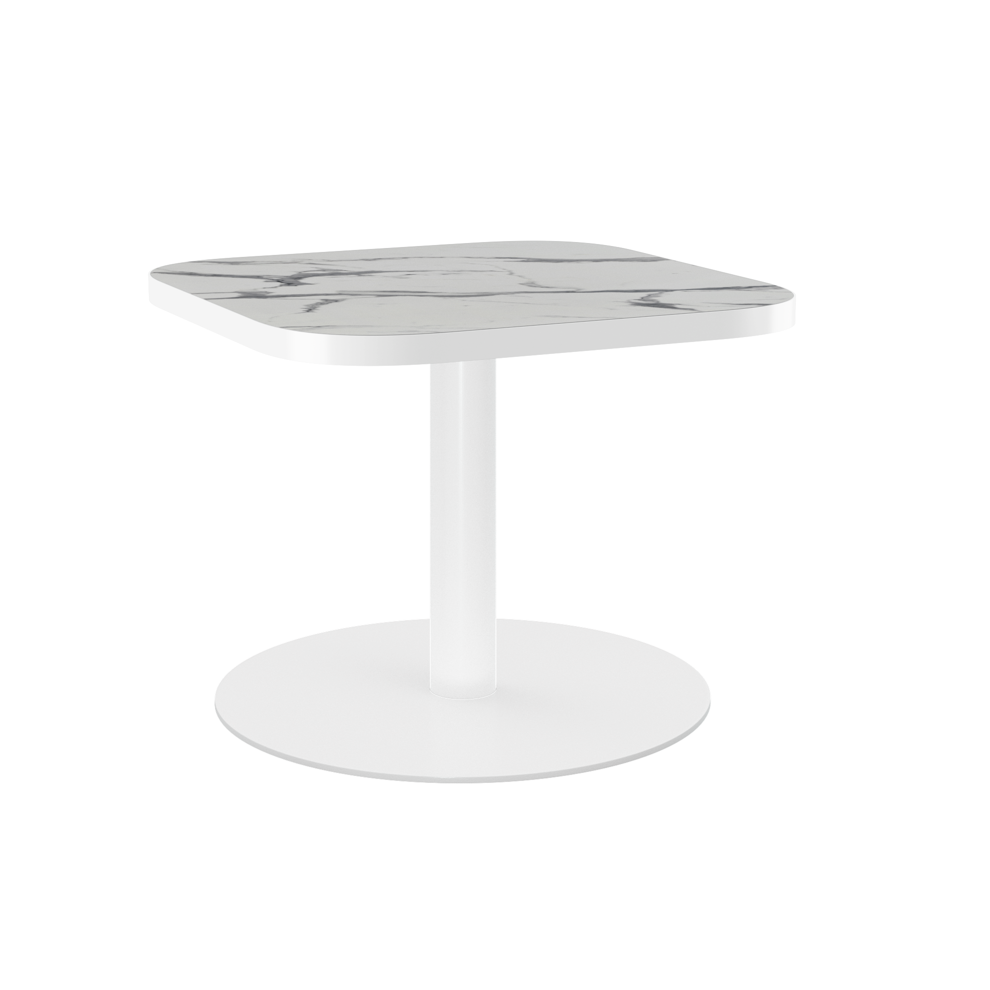 Halo Side Table (60cm Rounded Square) With Rim