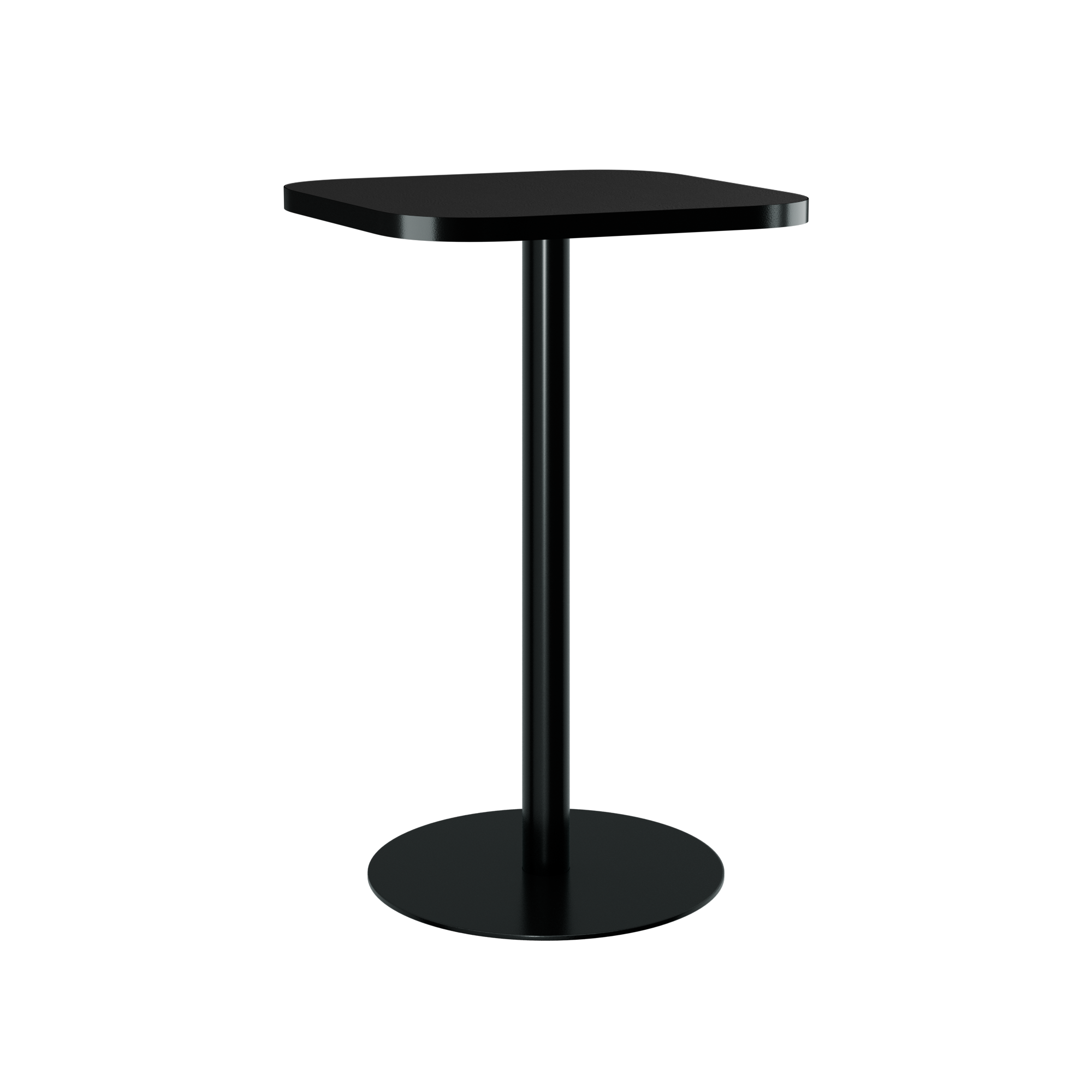 Halo Bar Table (60cm Rounded Square) With Rim