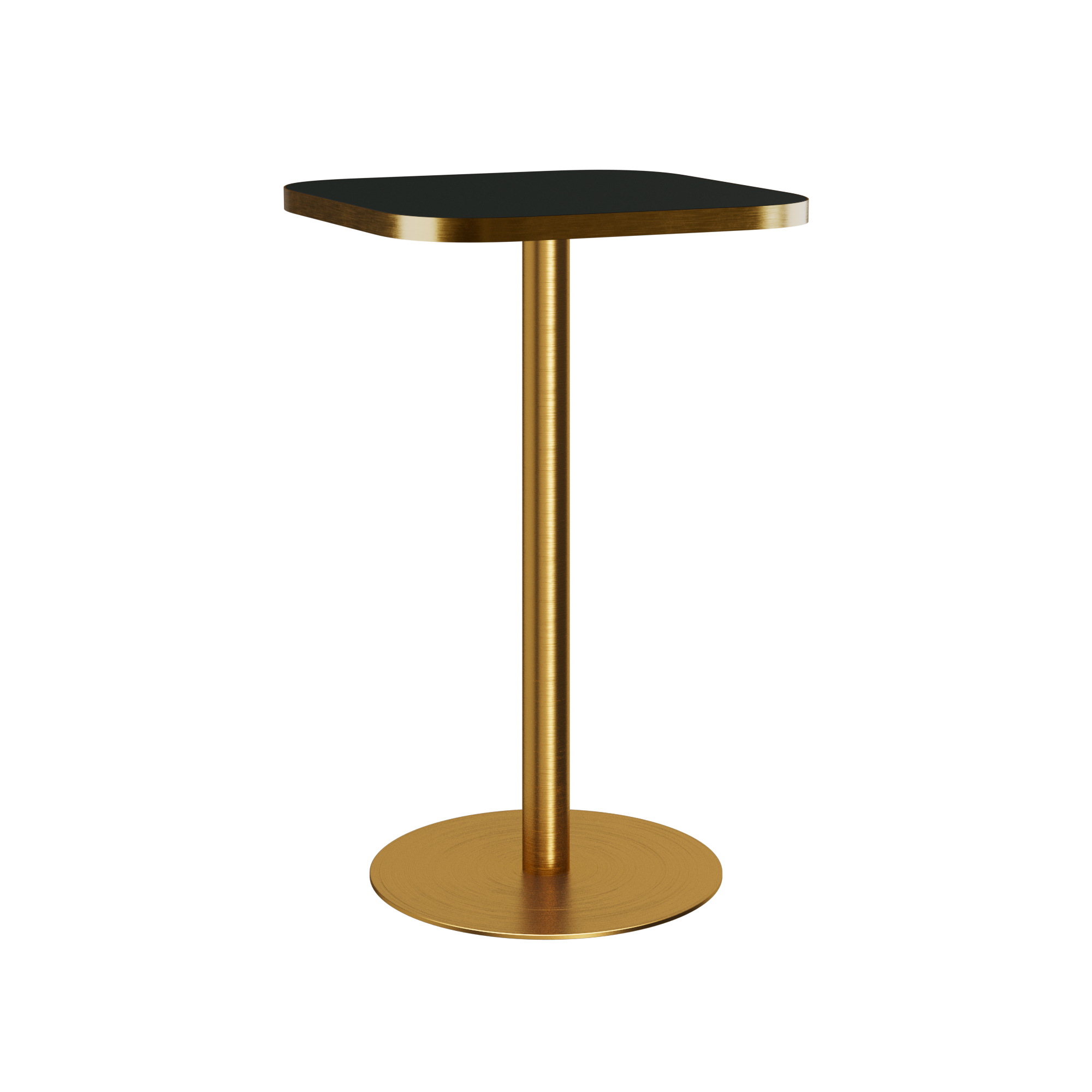 Halo Bar Table (60cm Rounded Square) With Rim