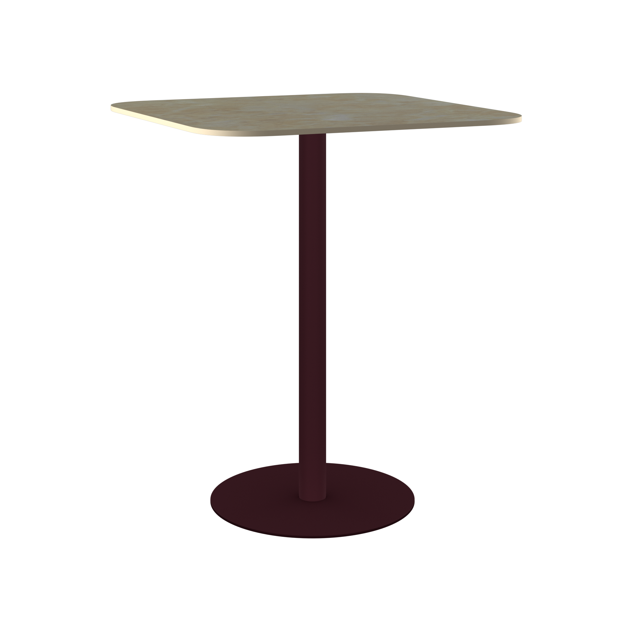 Halo Bar Table (80cm Rounded Square)