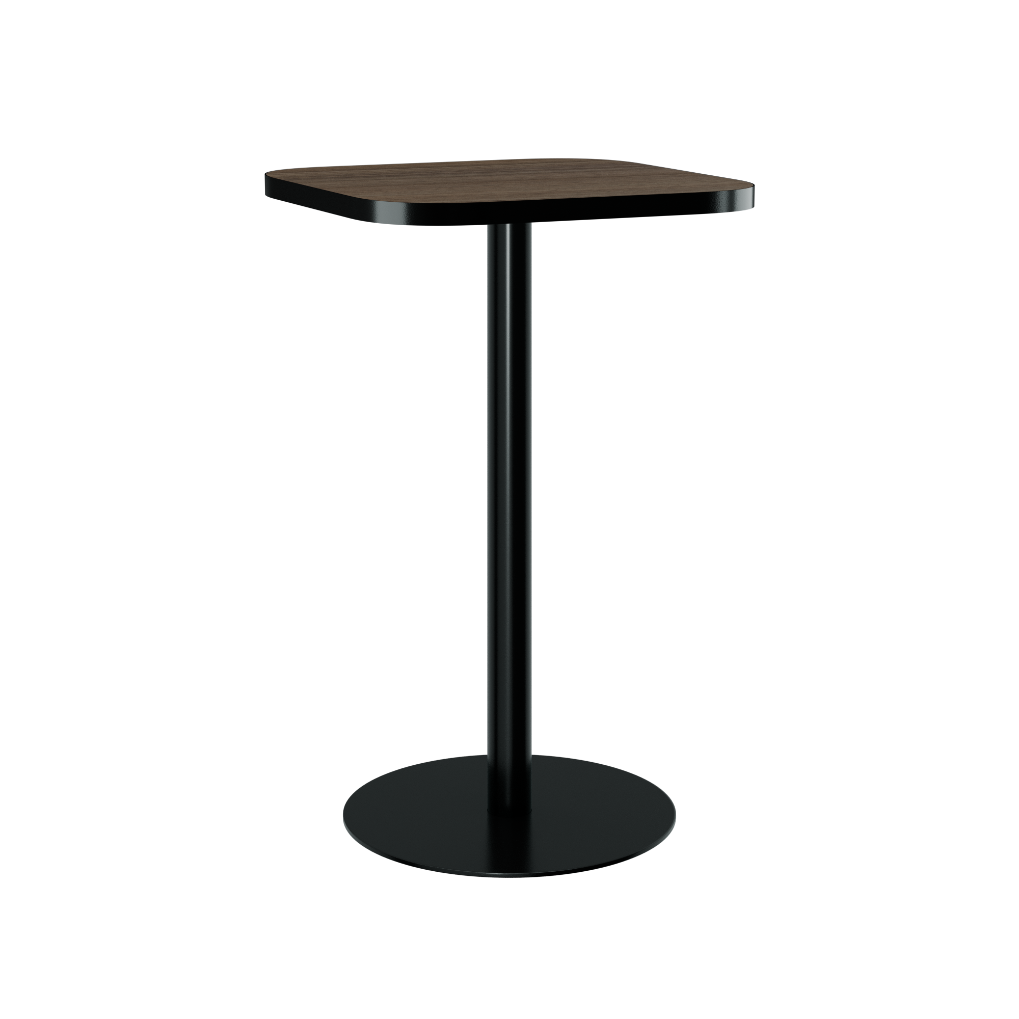 Halo Bar Table (60cm Rounded Square) With Rim