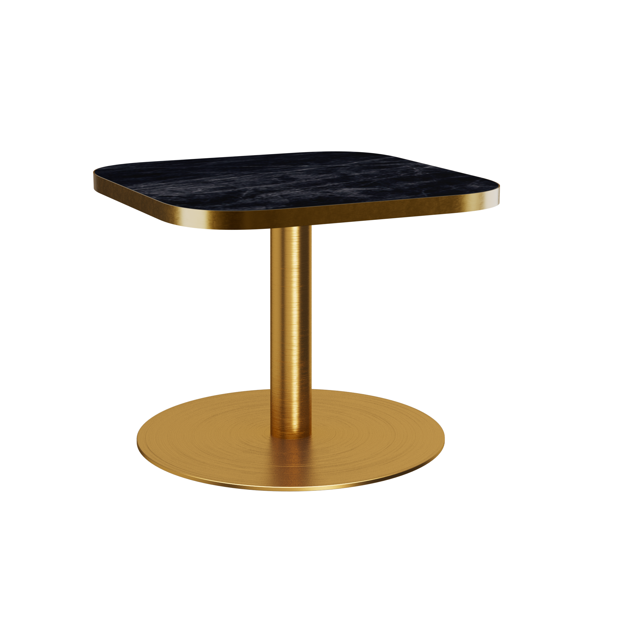 Halo Side Table (60cm Rounded Square) With Rim