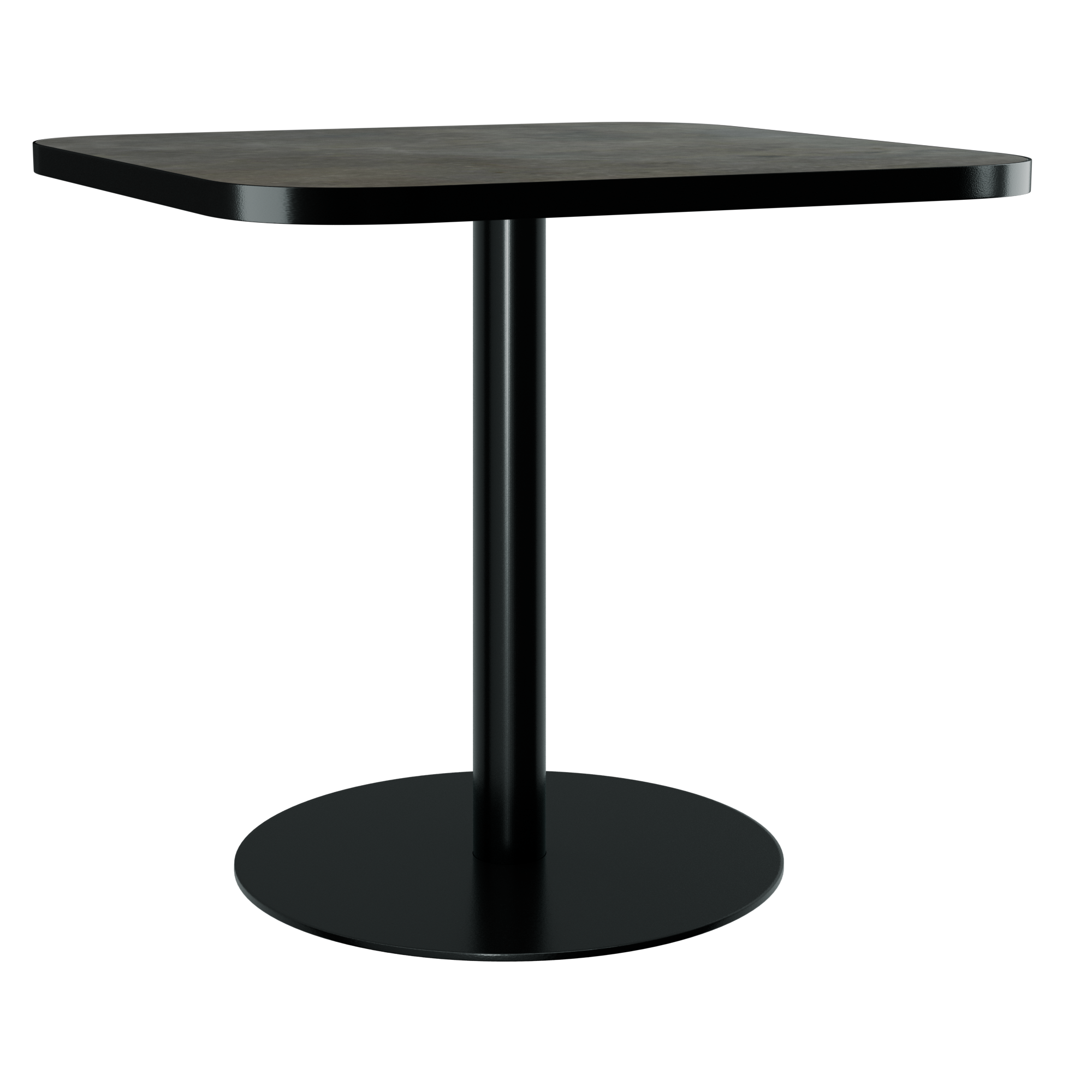 Halo Café Table (80cm Rounded Square) With Rim
