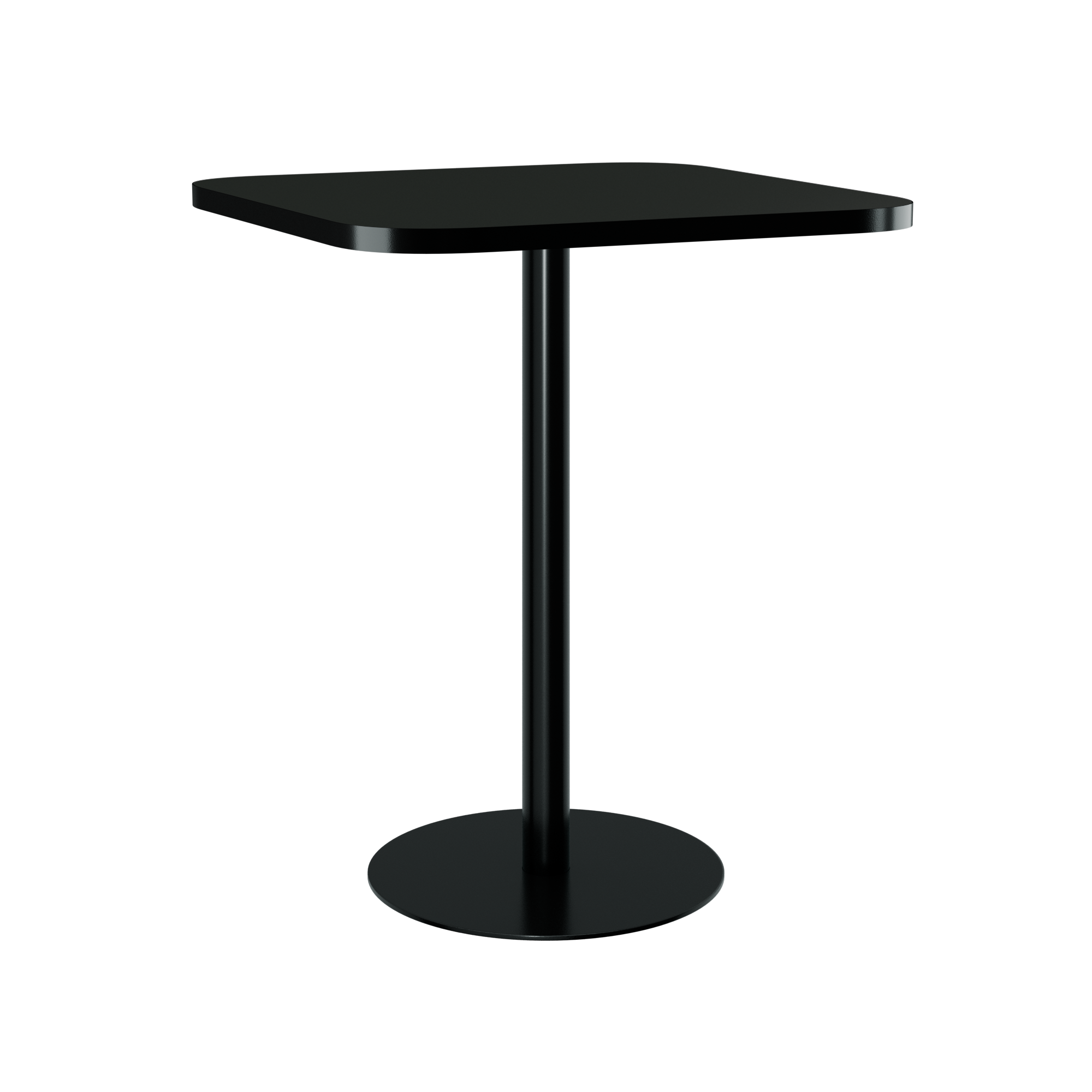 Halo Bar Table (80cm Rounded Square) With Rim