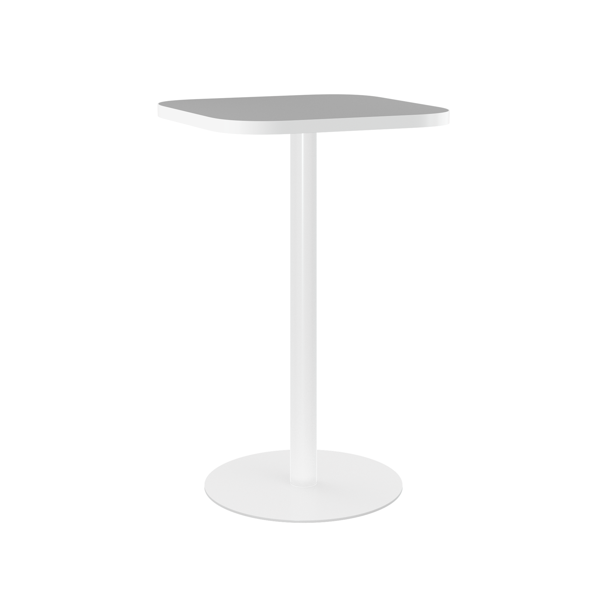 Halo Bar Table (60cm Rounded Square) With Rim