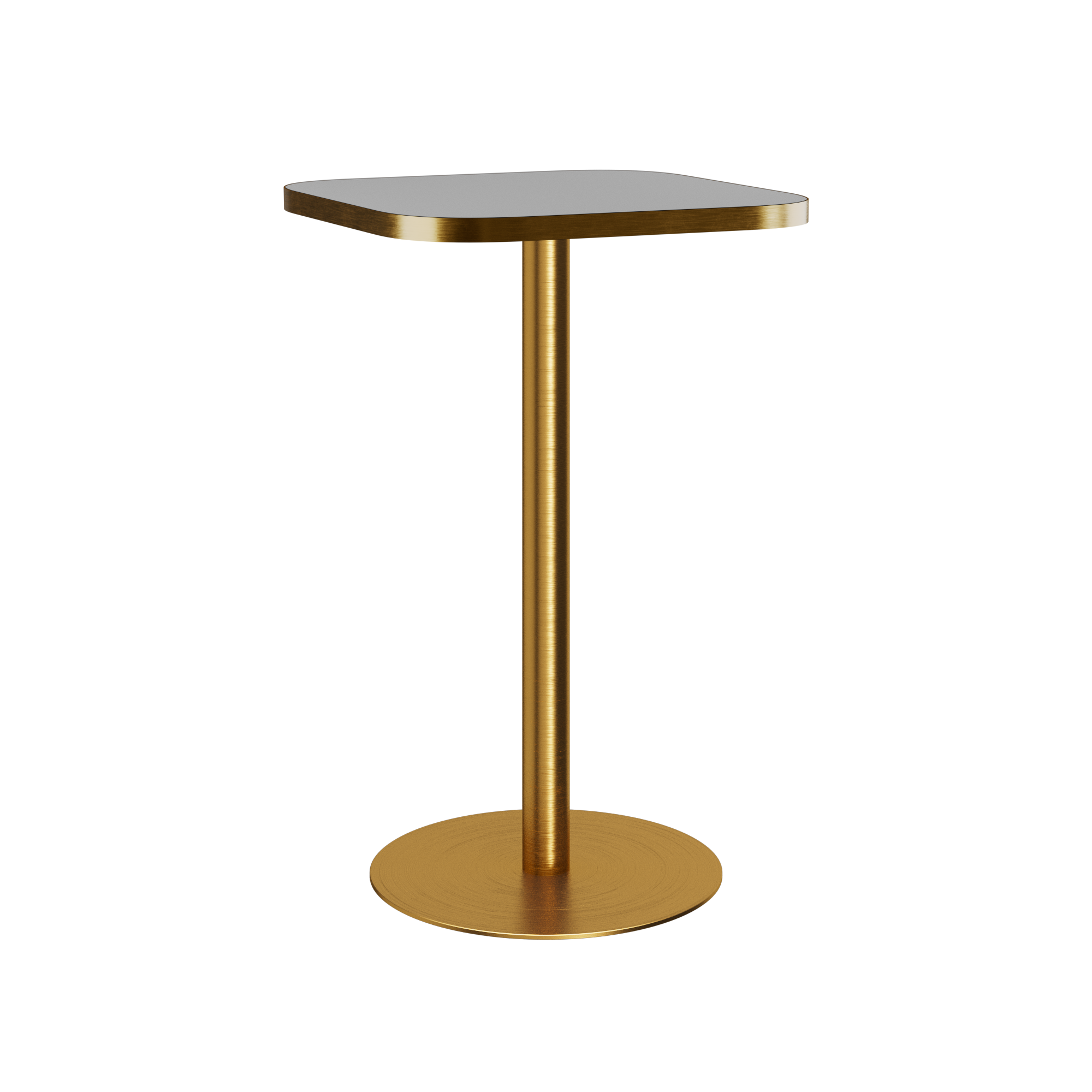 Halo Bar Table (60cm Rounded Square) With Rim