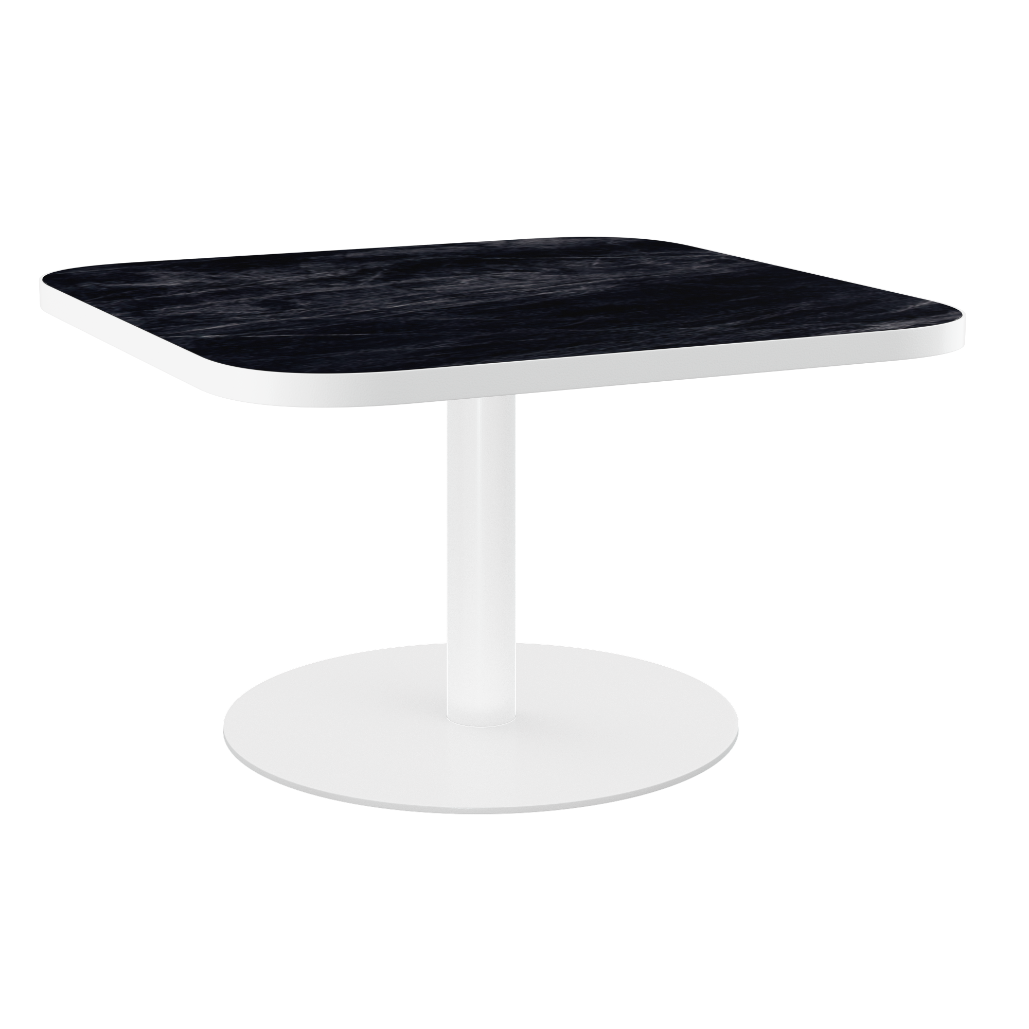 Halo Coffee Table (80cm Rounded Square) With Rim