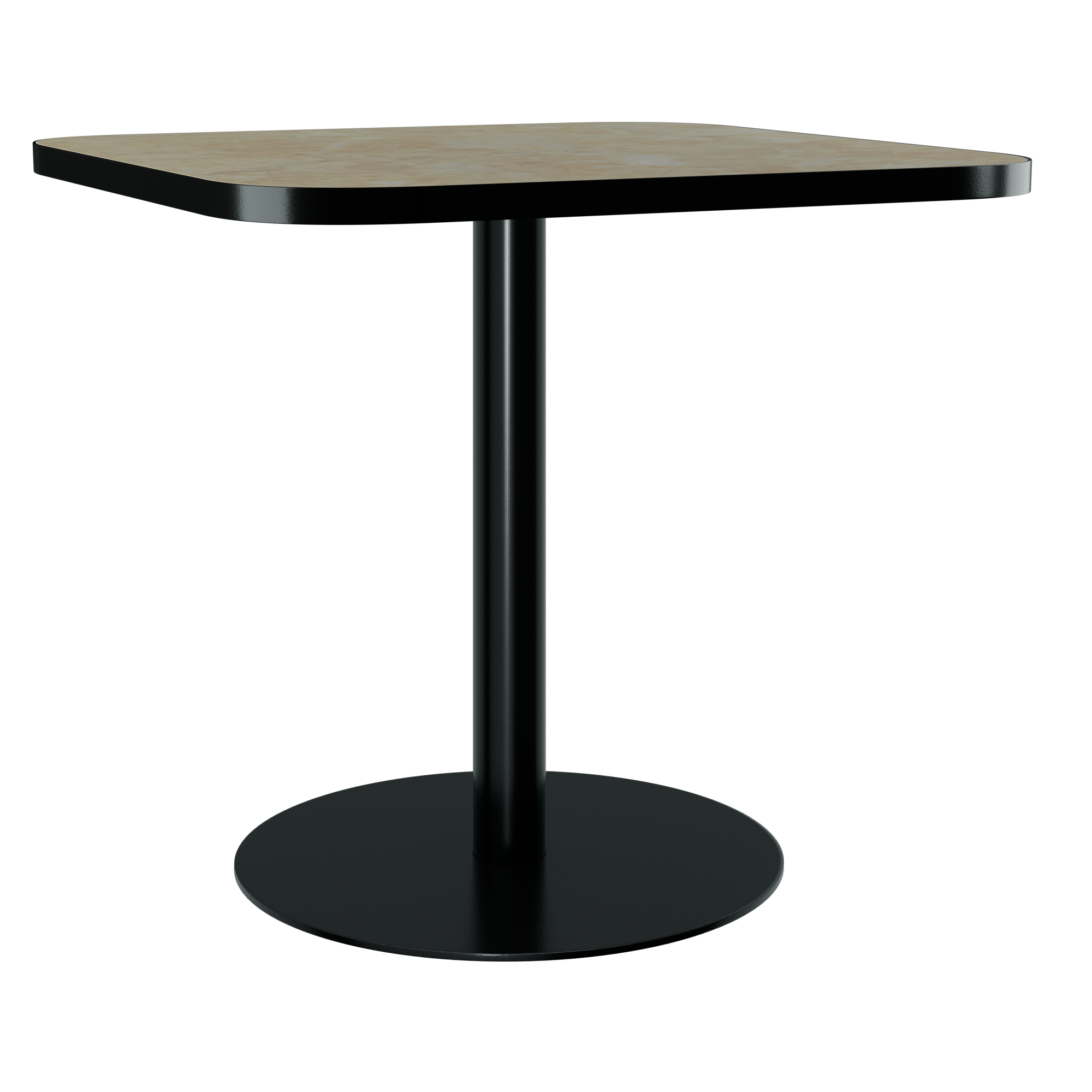 Halo Café Table (60cm Rounded Square) With Rim