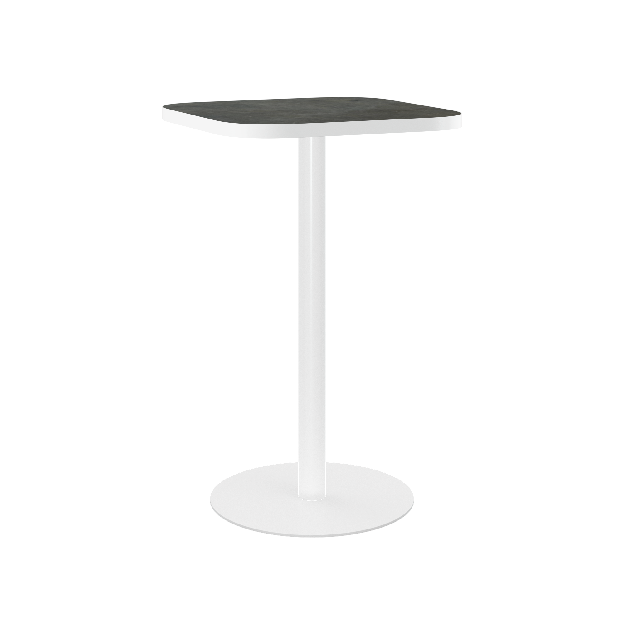 Halo Bar Table (60cm Rounded Square) With Rim
