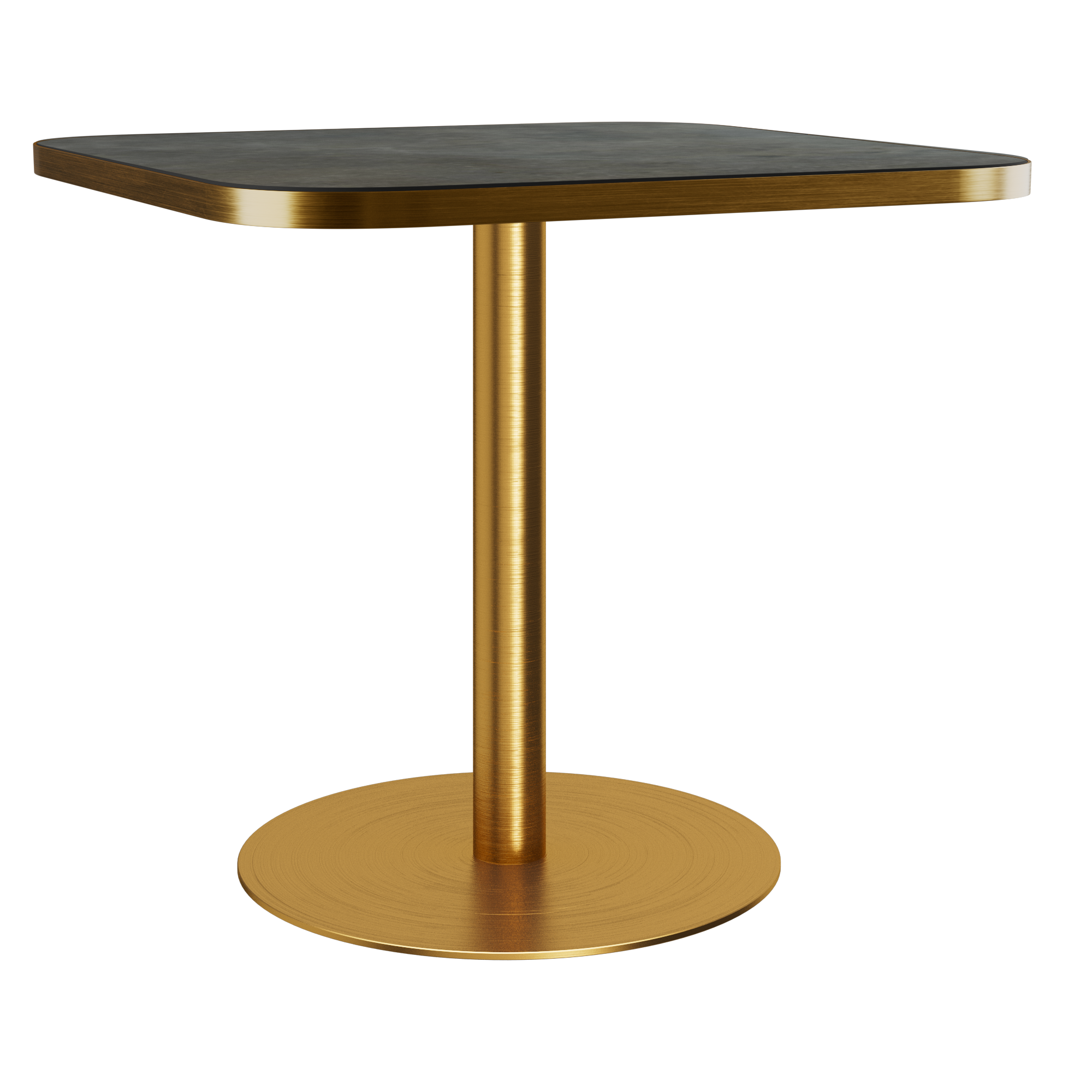 Halo Café Table (80cm Rounded Square) With Rim