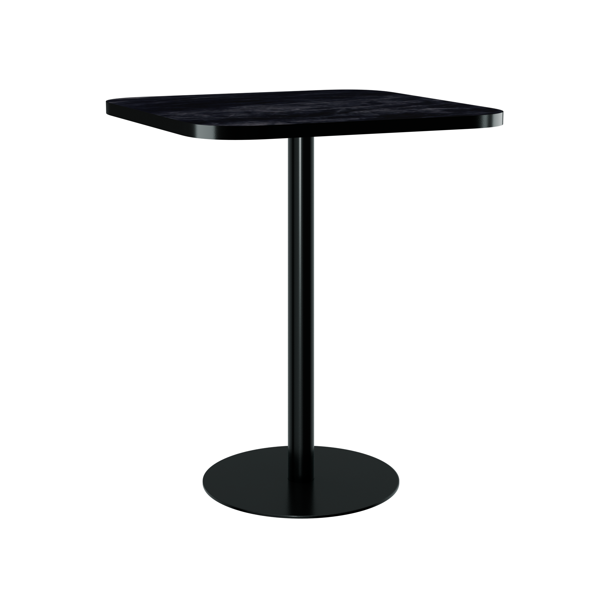 Halo Bar Table (80cm Rounded Square) With Rim