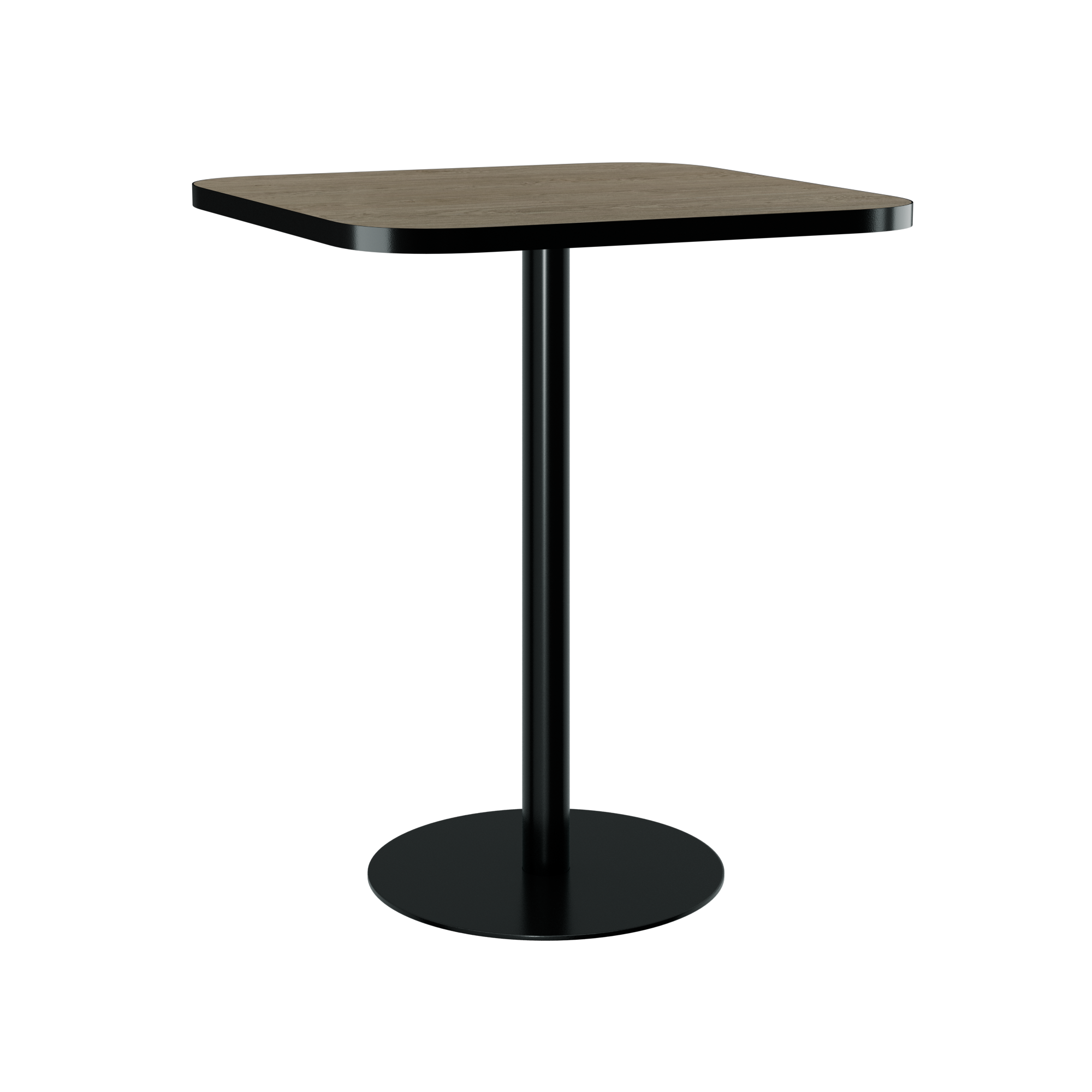 Halo Bar Table (80cm Rounded Square) With Rim