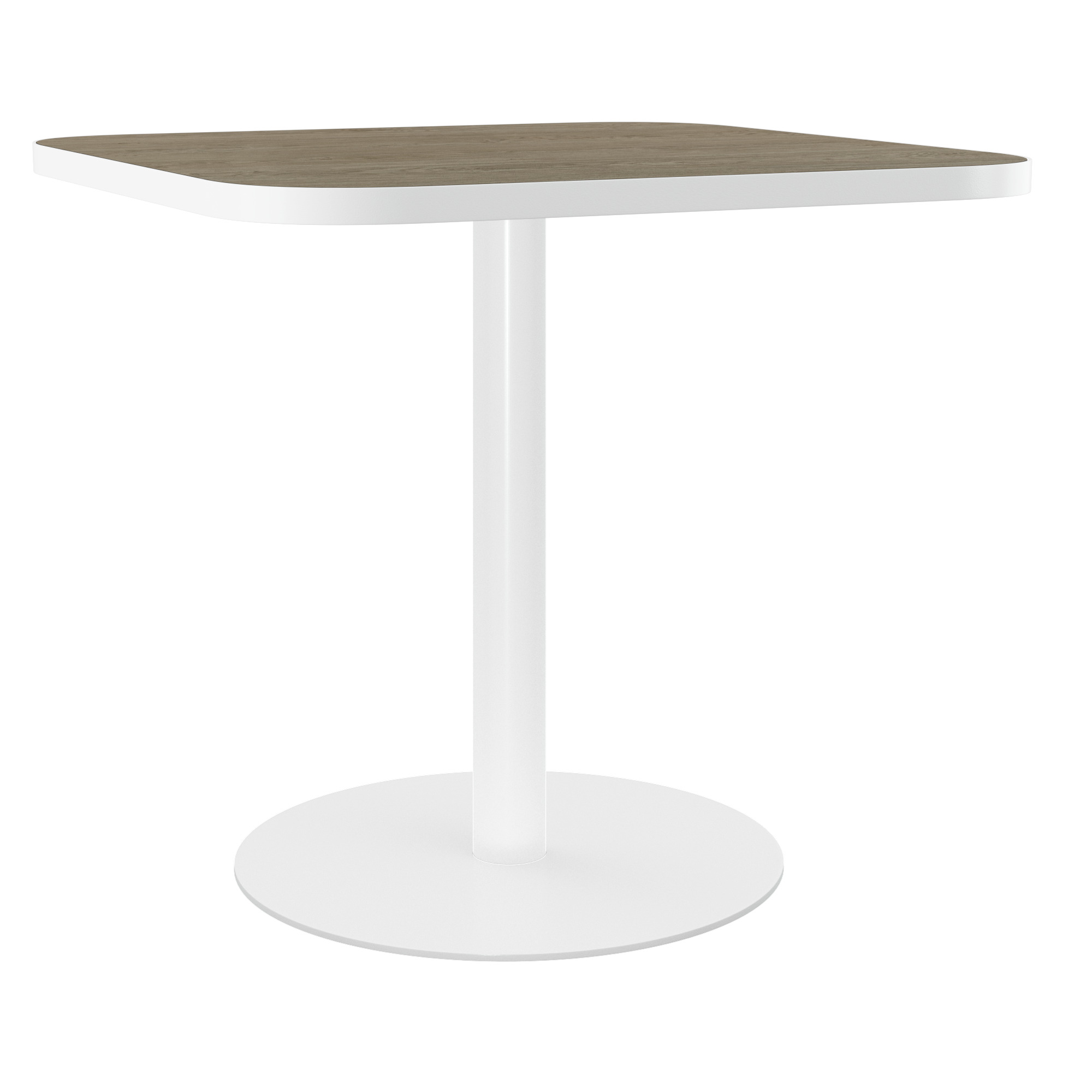 Halo Café Table (60cm Rounded Square) With Rim