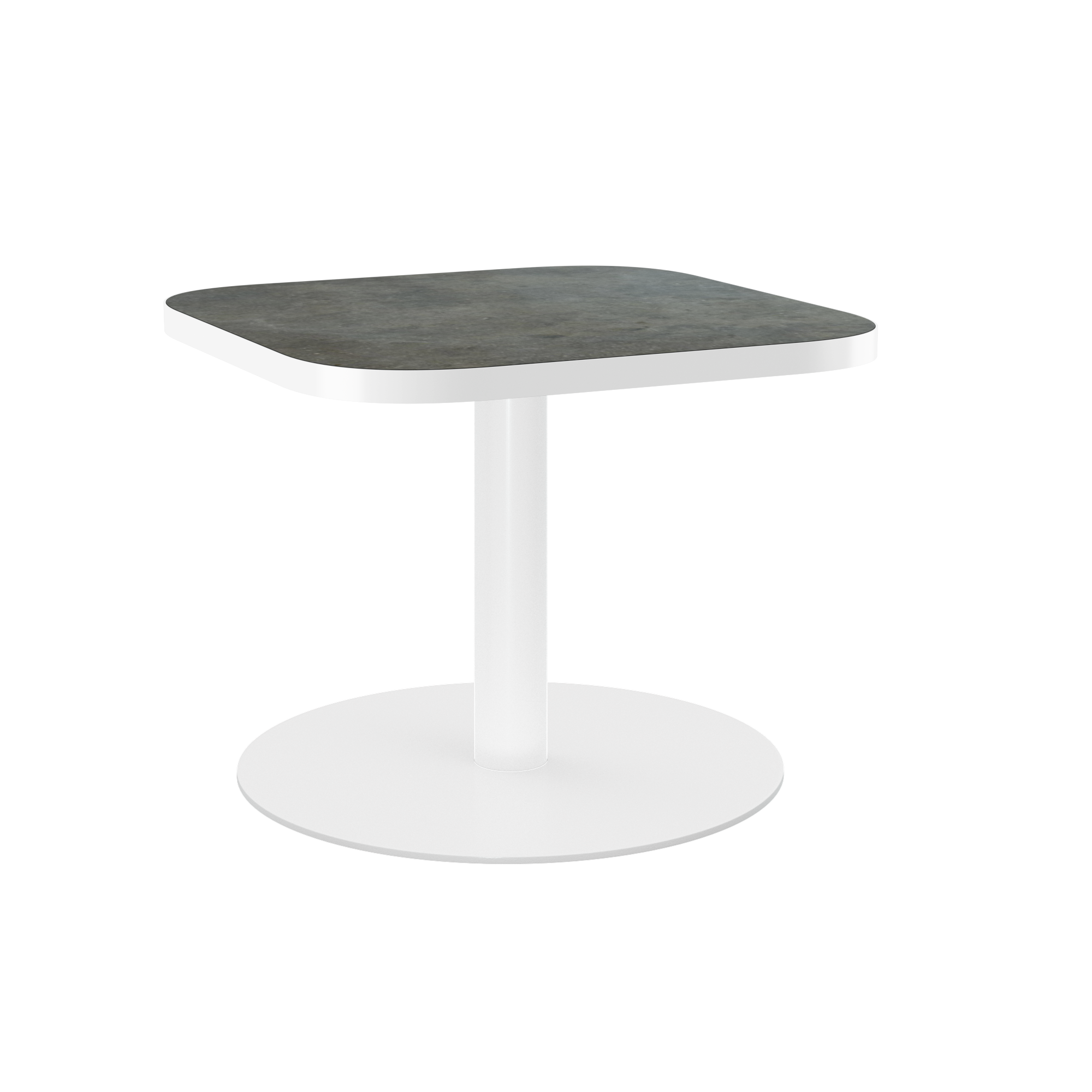 Halo Side Table (60cm Rounded Square) With Rim