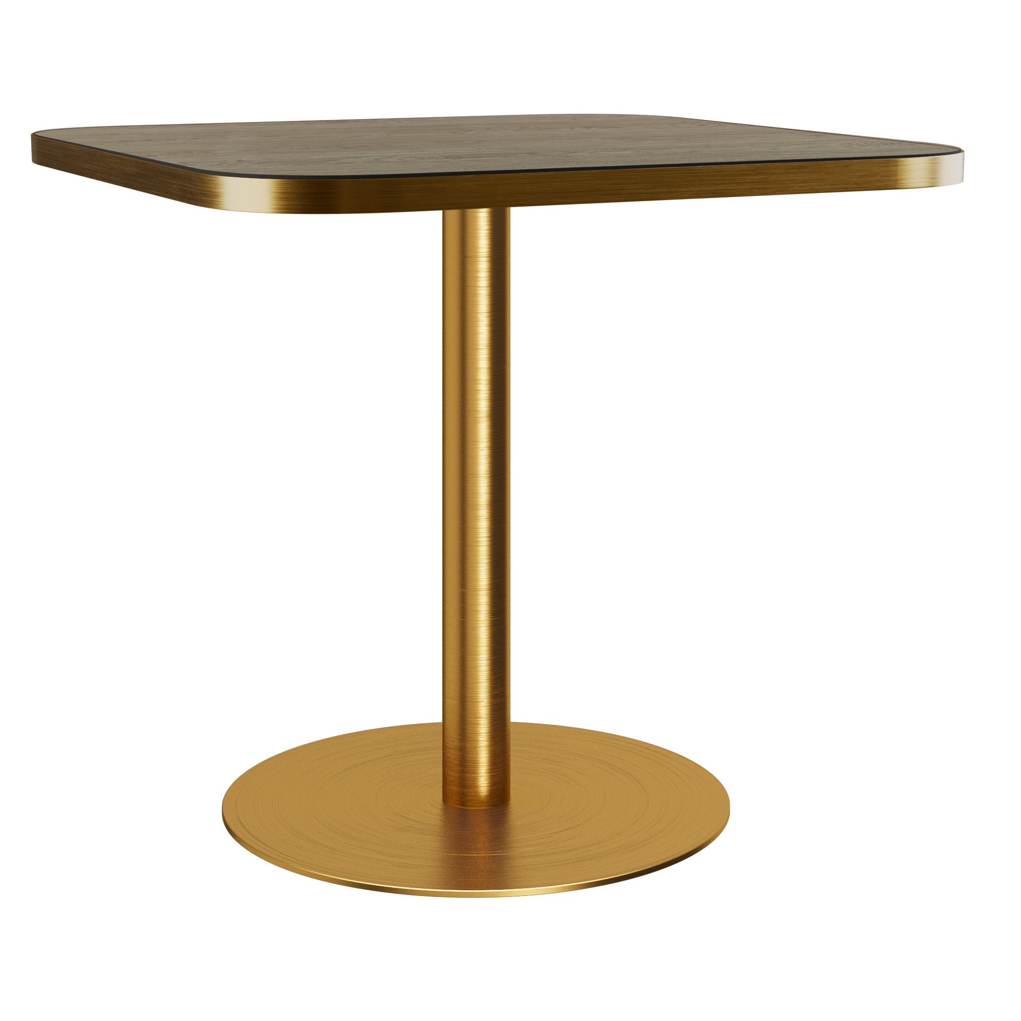 Halo Café Table (80cm Rounded Square) With Rim