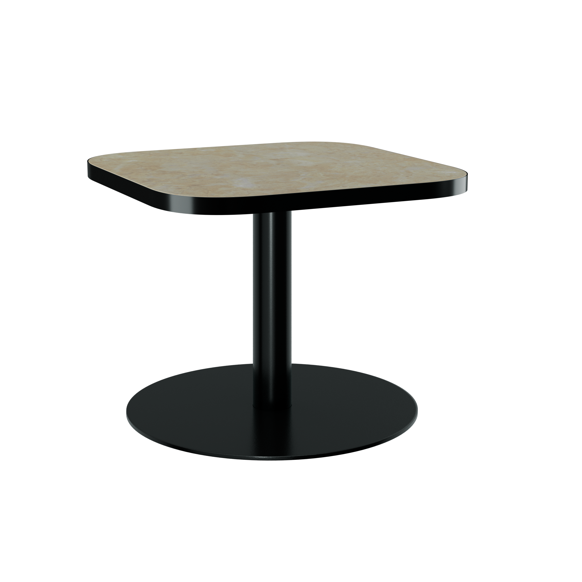 Halo Side Table (60cm Rounded Square) With Rim