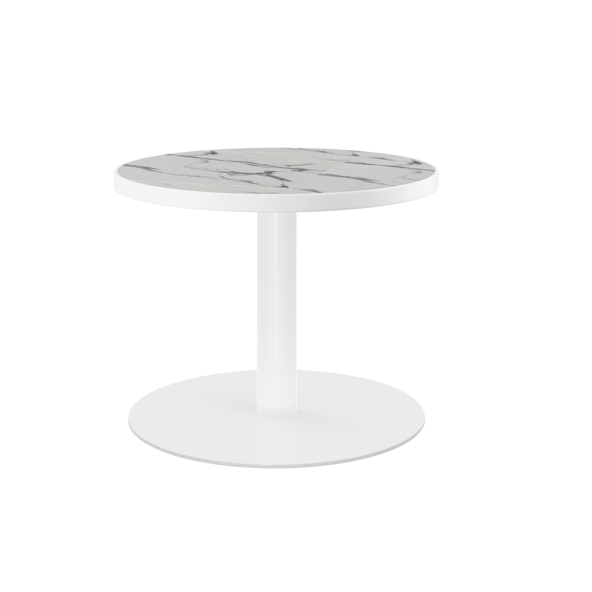 Halo Side Table (60cm Round) With Rim