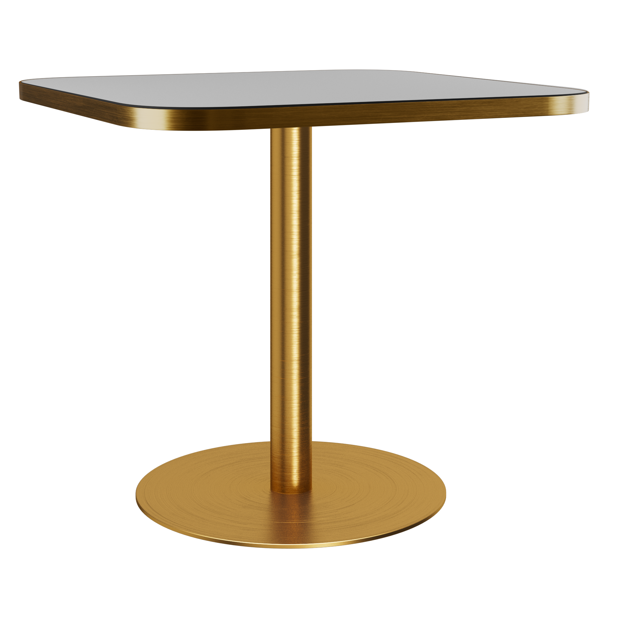 Halo Café Table (80cm Rounded Square) With Rim
