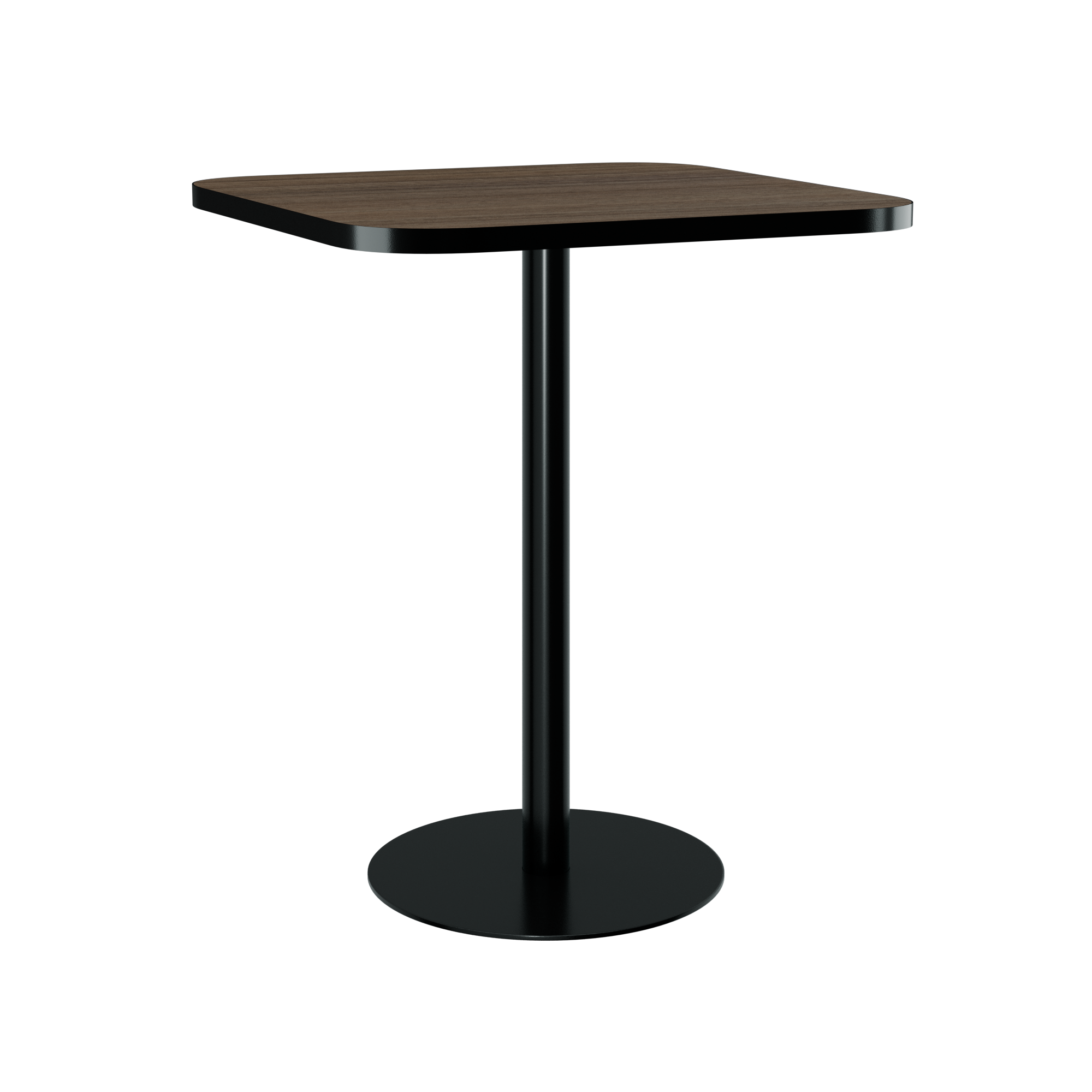 Halo Bar Table (80cm Rounded Square) With Rim