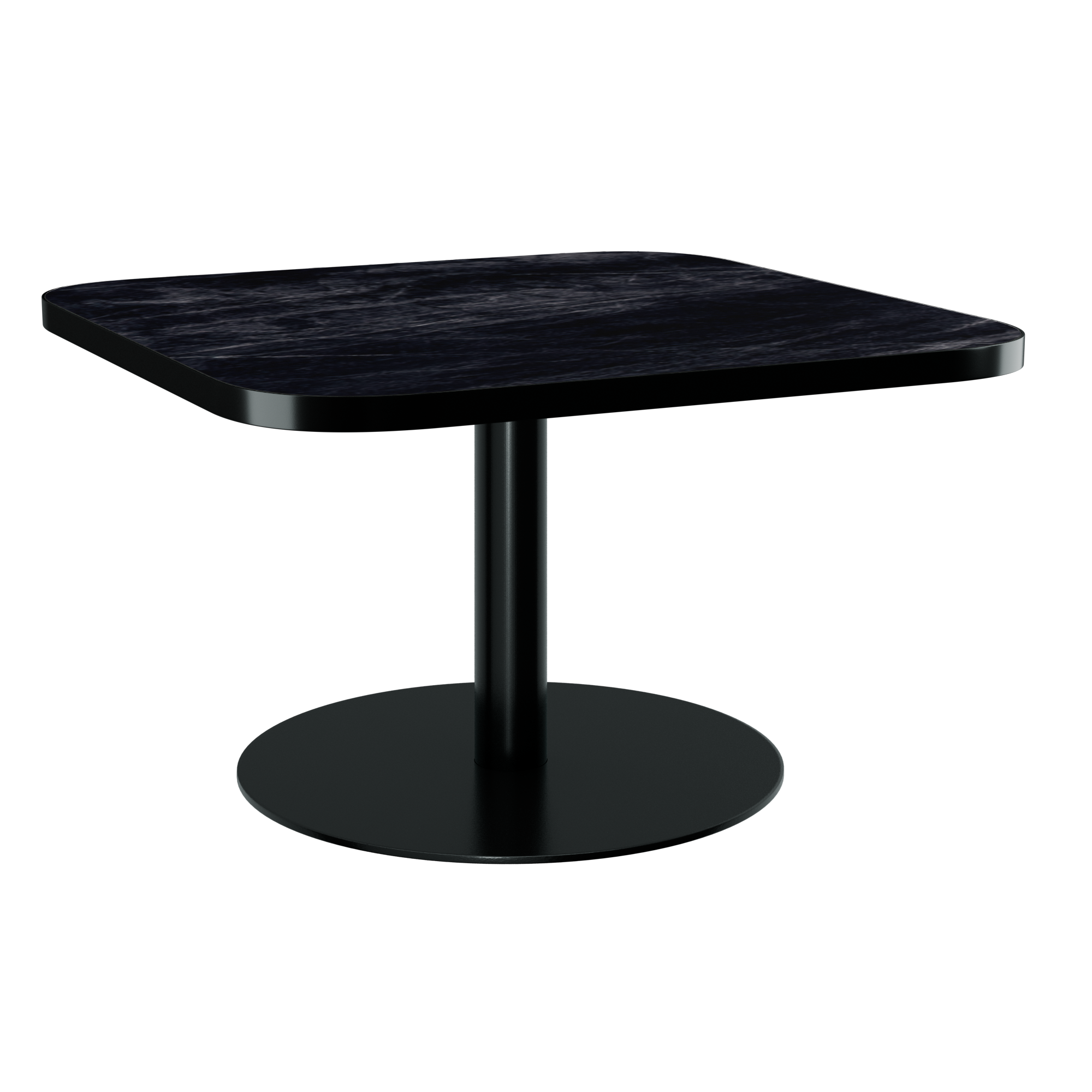 Halo Coffee Table (80cm Rounded Square) With Rim