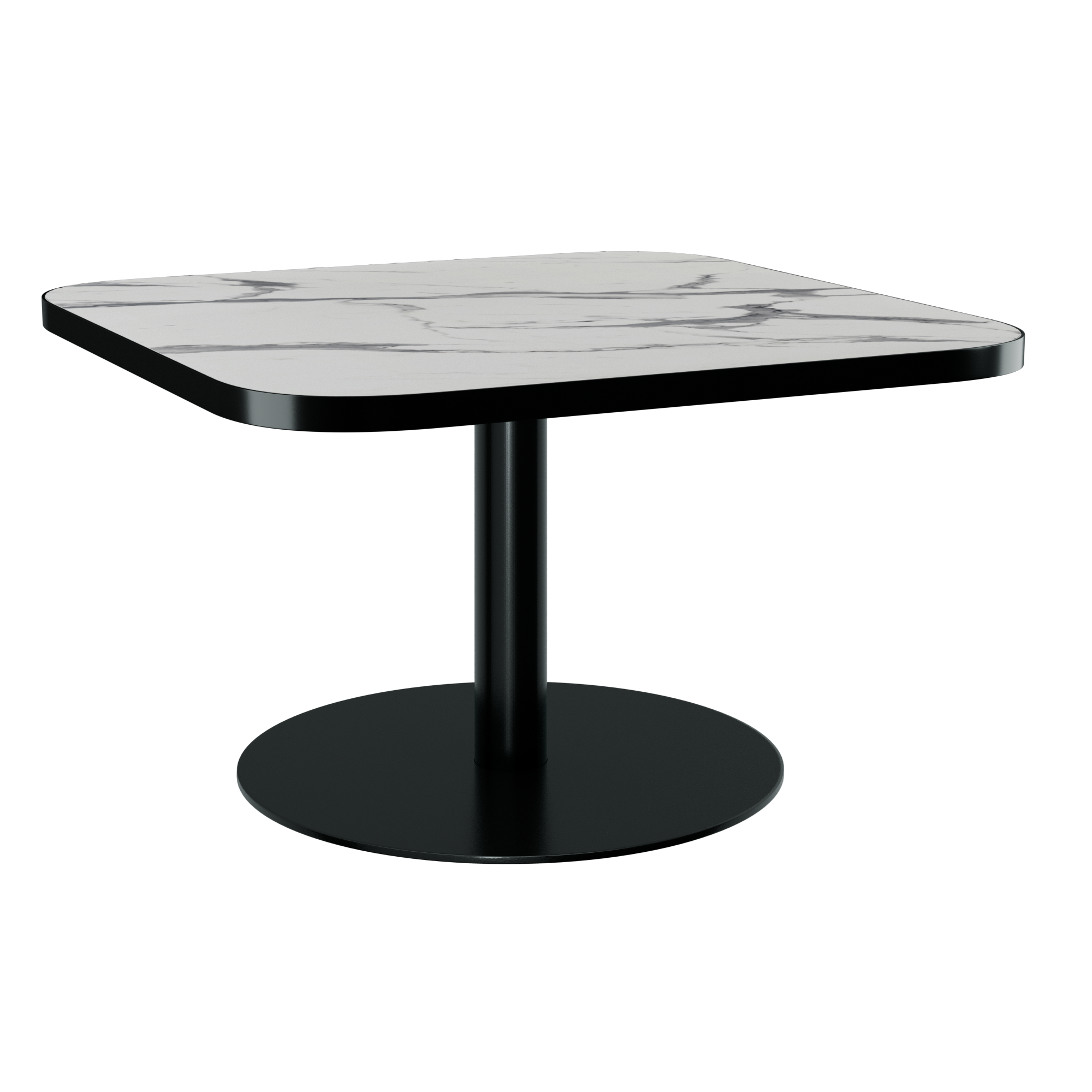Halo Coffee Table (80cm Rounded Square) With Rim