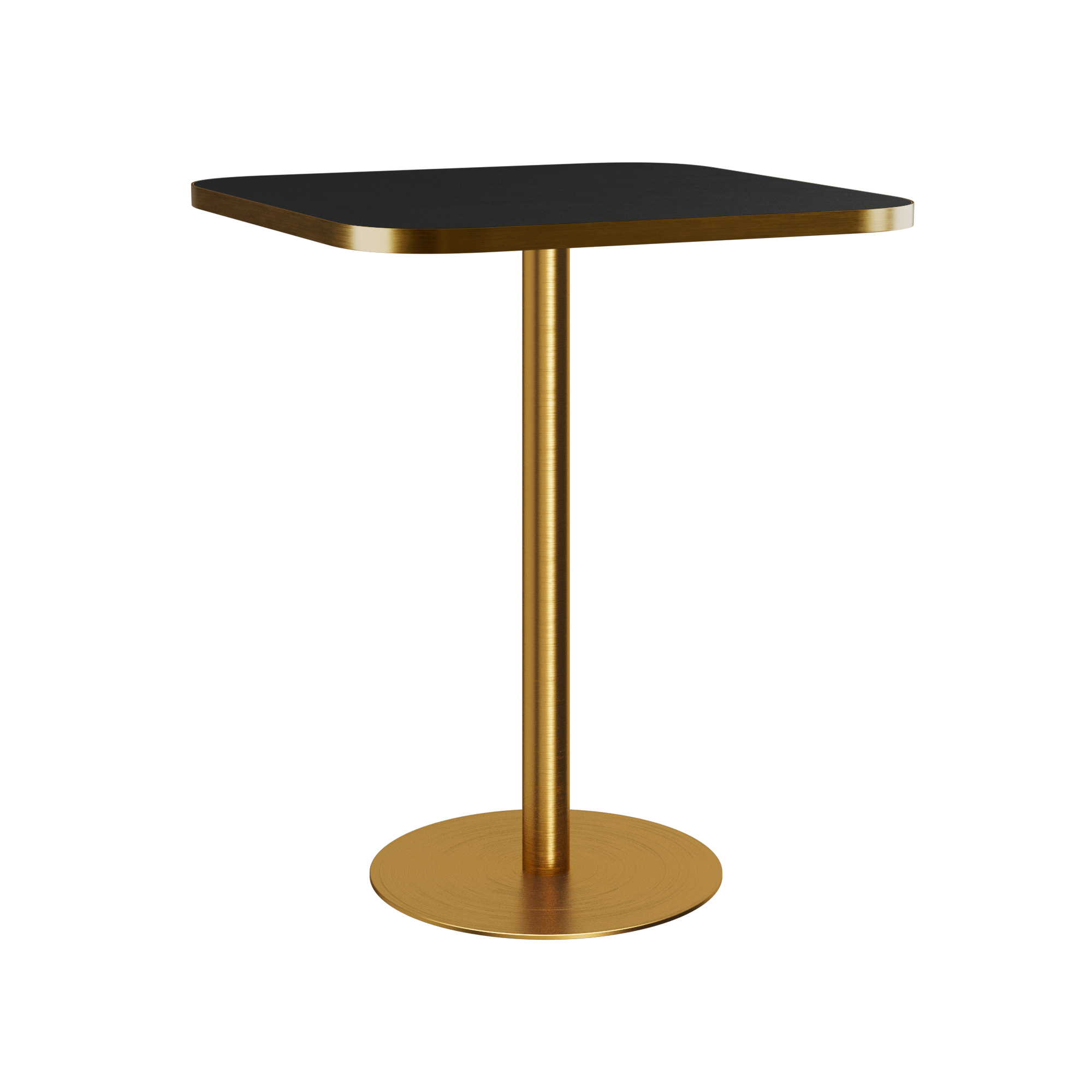 Halo Bar Table (80cm Rounded Square) With Rim