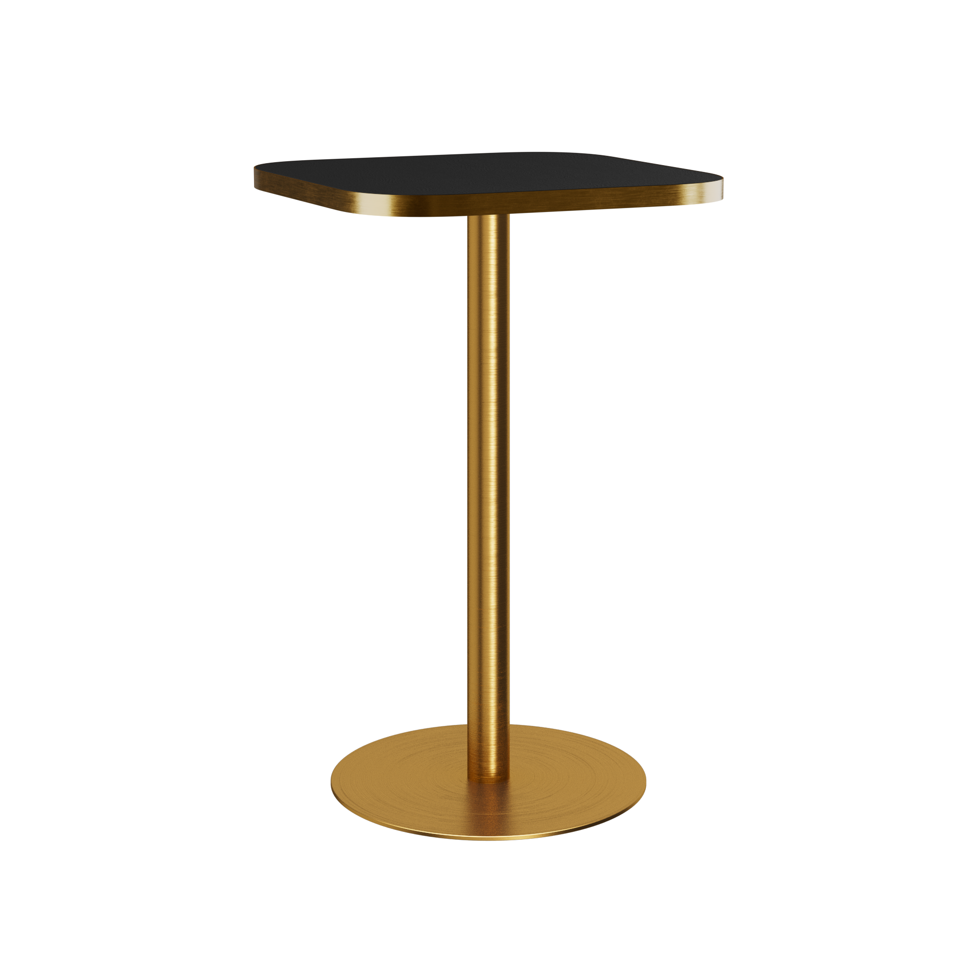 Halo Bar Table (60cm Rounded Square) With Rim