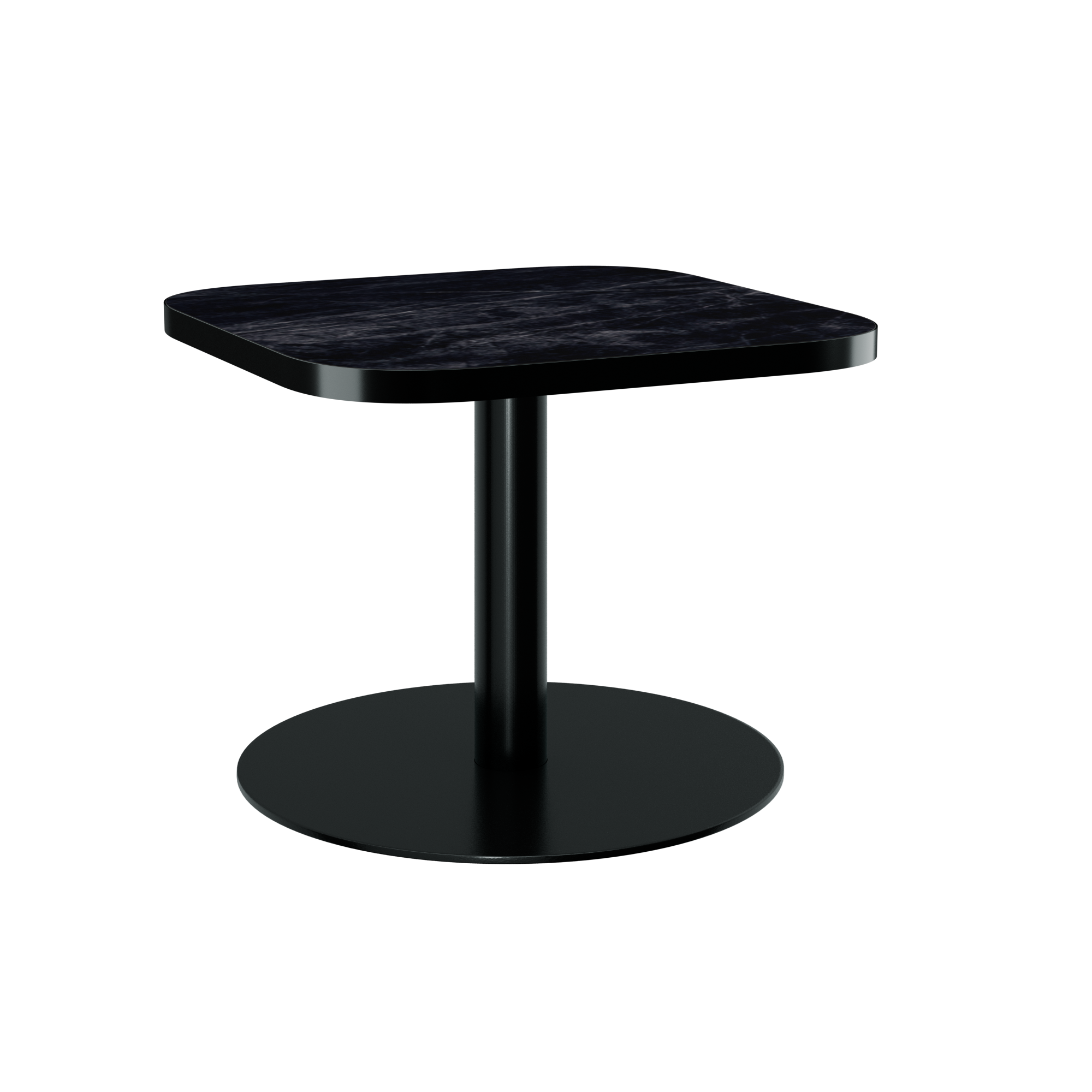 Halo Side Table (60cm Rounded Square) With Rim
