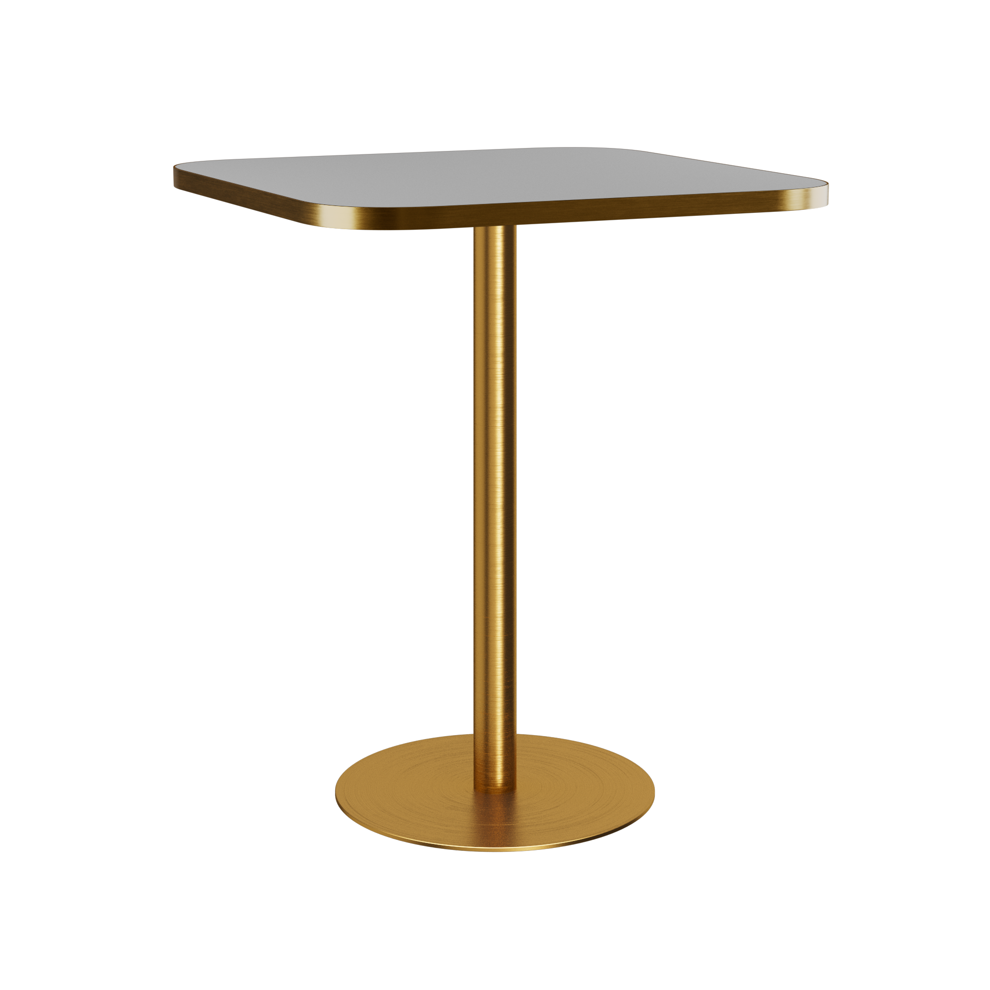 Halo Bar Table (80cm Rounded Square) With Rim