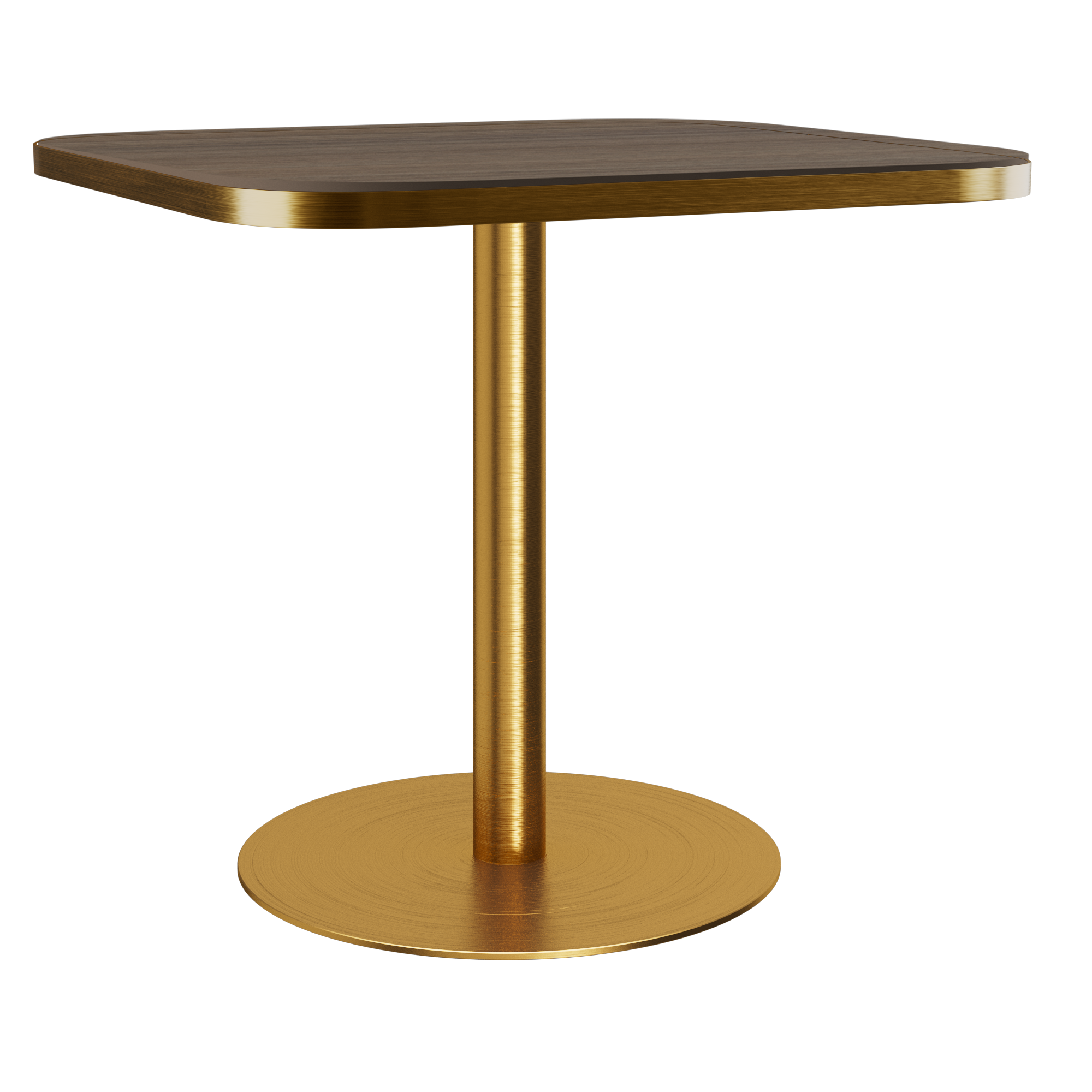 Halo Café Table (80cm Rounded Square) With Rim