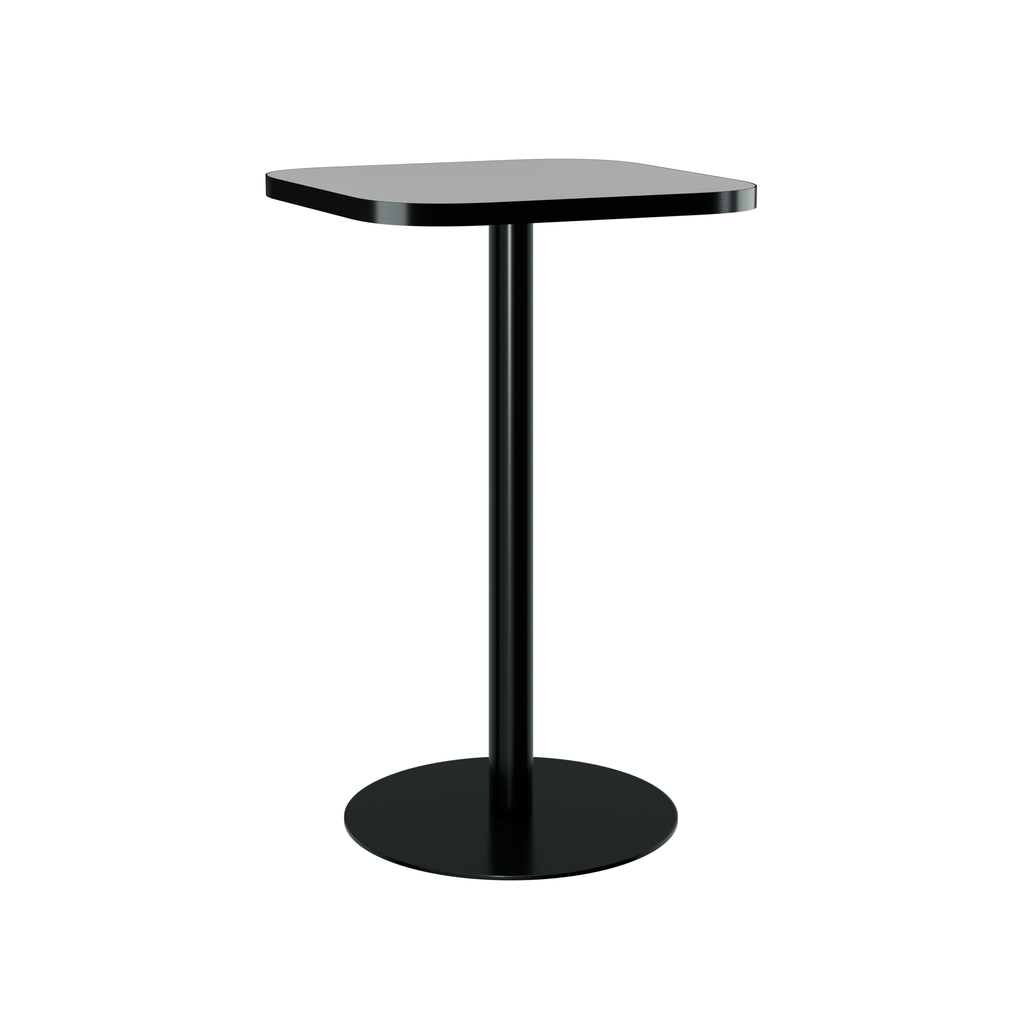 Halo Bar Table (60cm Rounded Square) With Rim