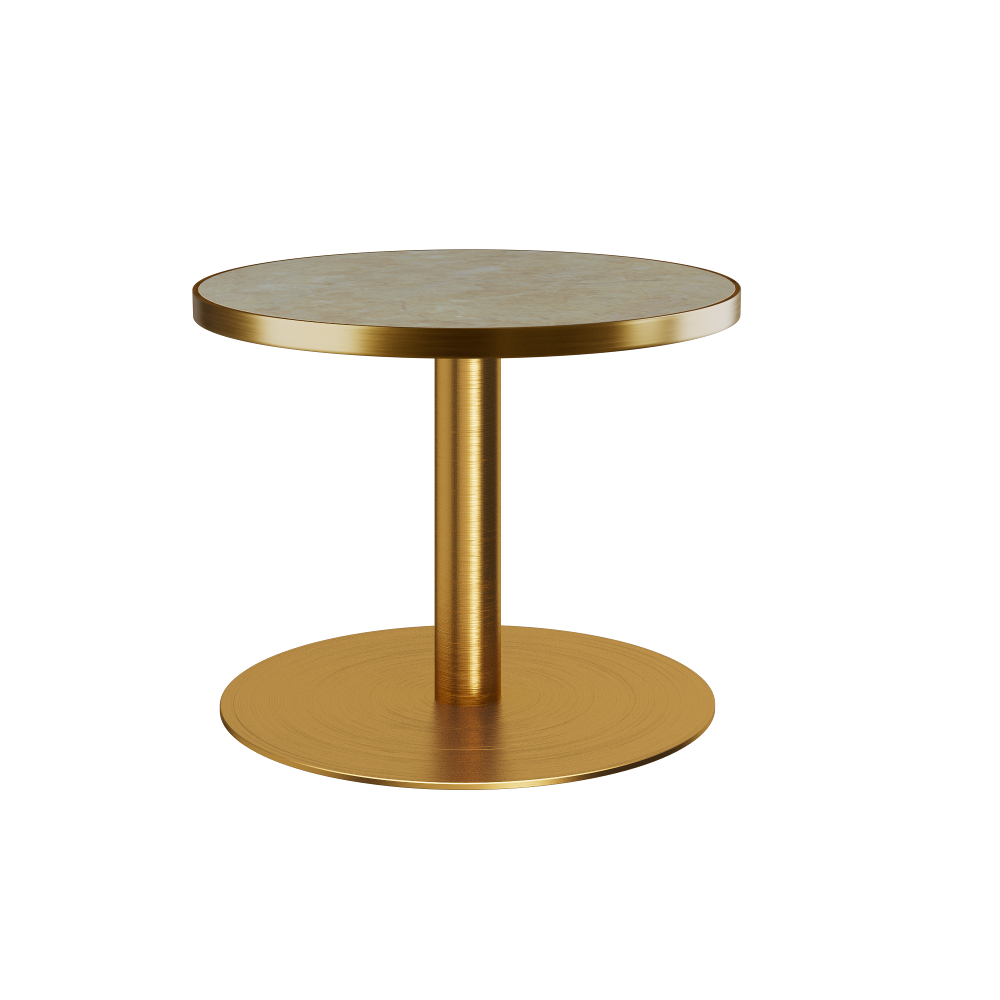 Halo Side Table (60cm Round) With Rim