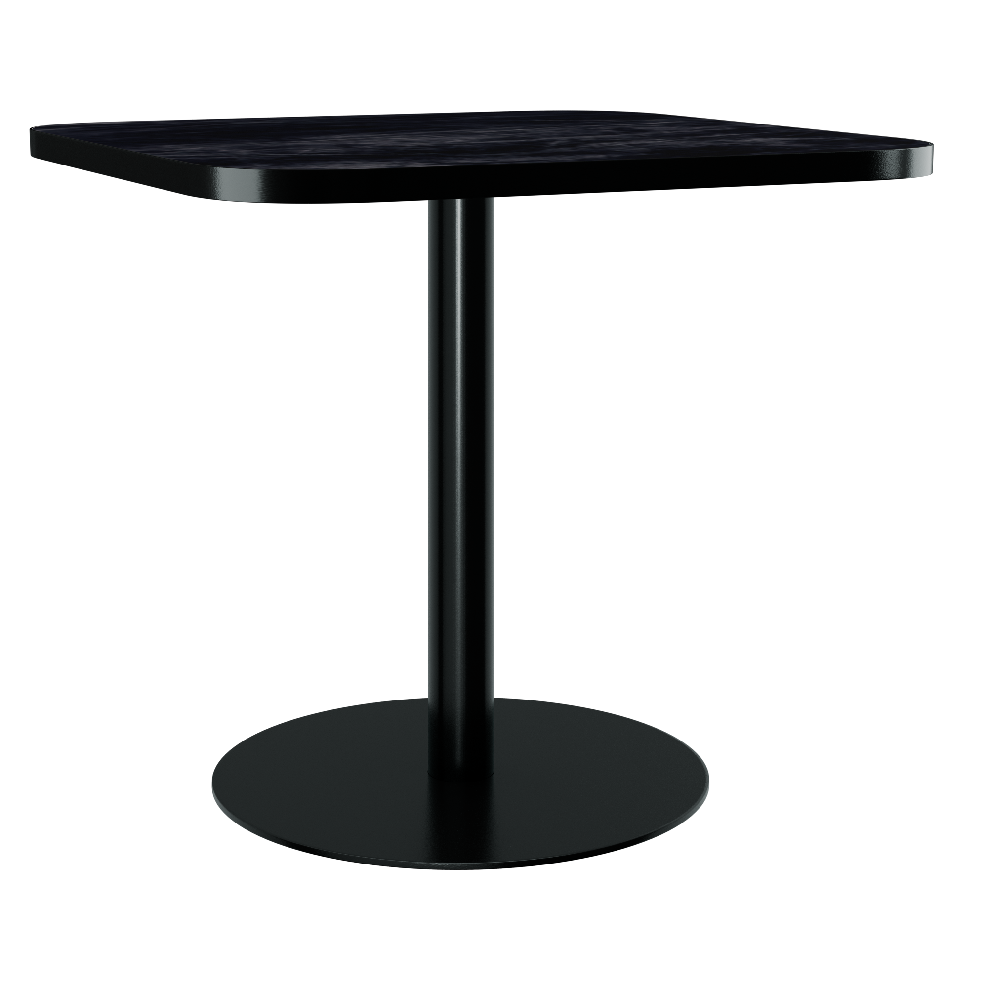 Halo Café Table (60cm Rounded Square) With Rim