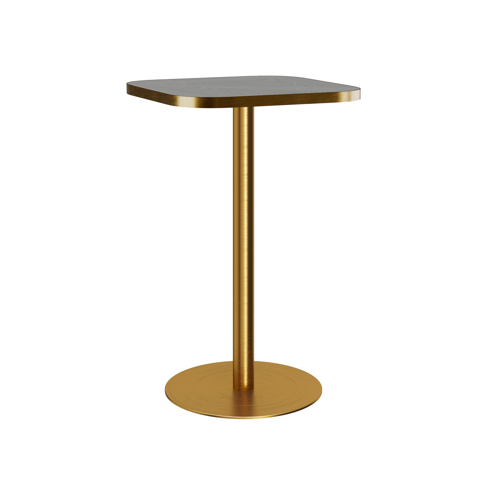 Halo Bar Table (60cm Rounded Square) With Rim