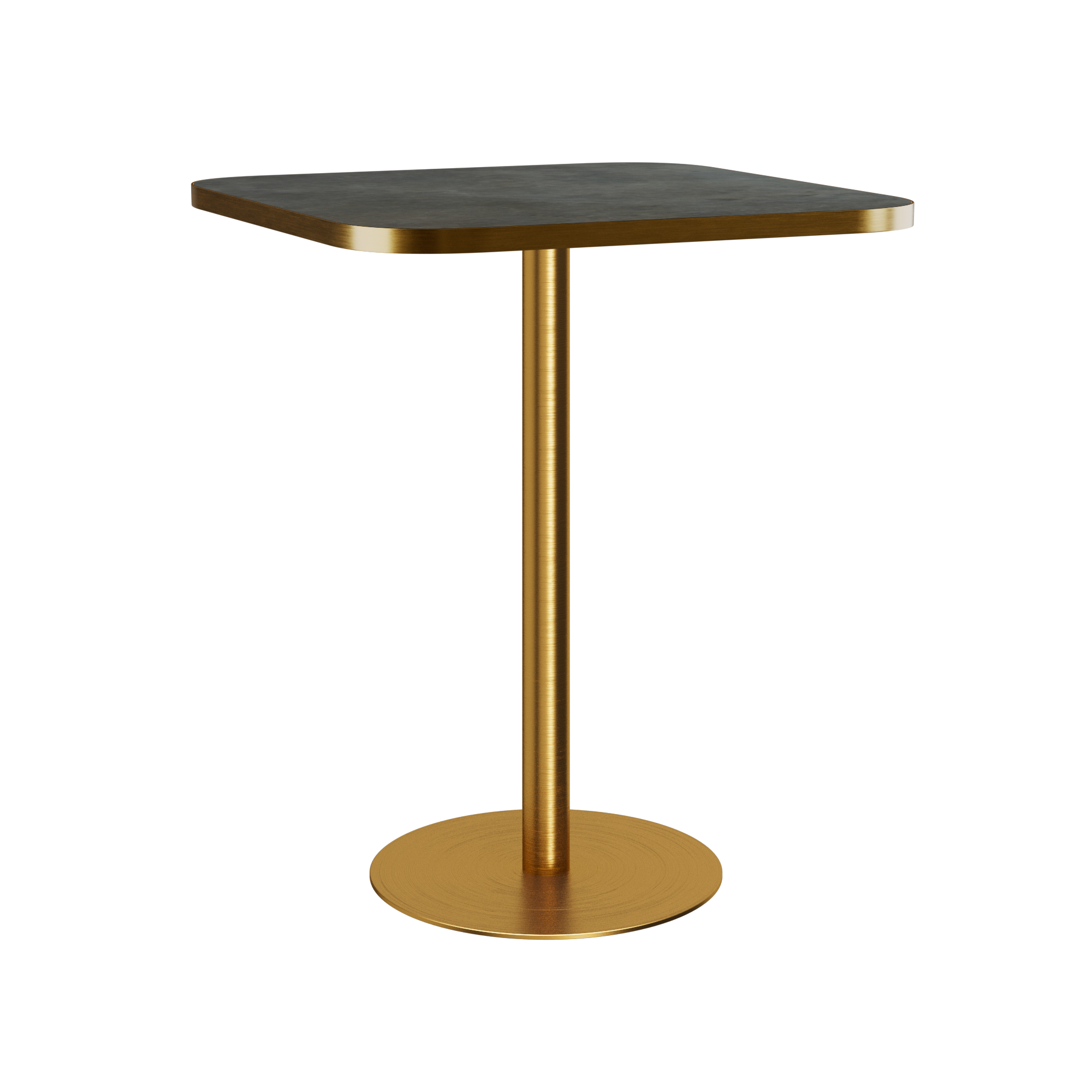 Halo Bar Table (80cm Rounded Square) With Rim