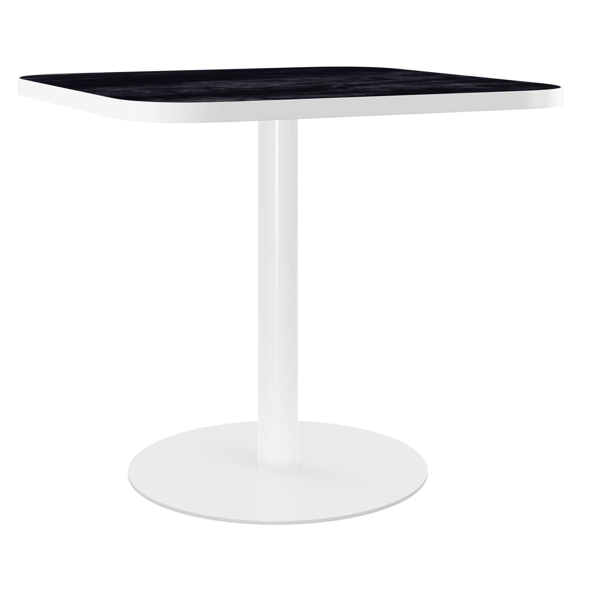 Halo Café Table (60cm Rounded Square) With Rim