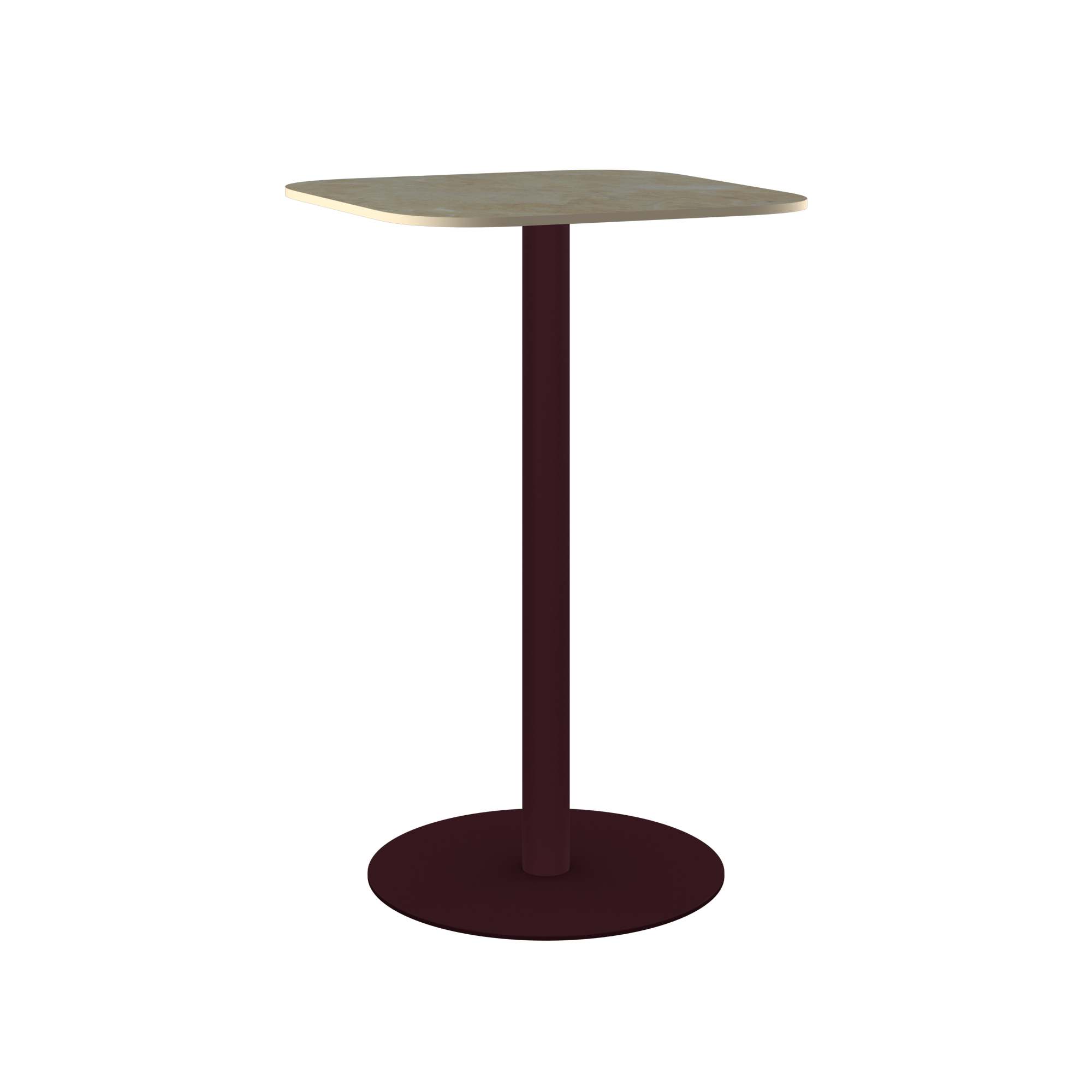 Halo Bar Table (60cm Rounded Square)