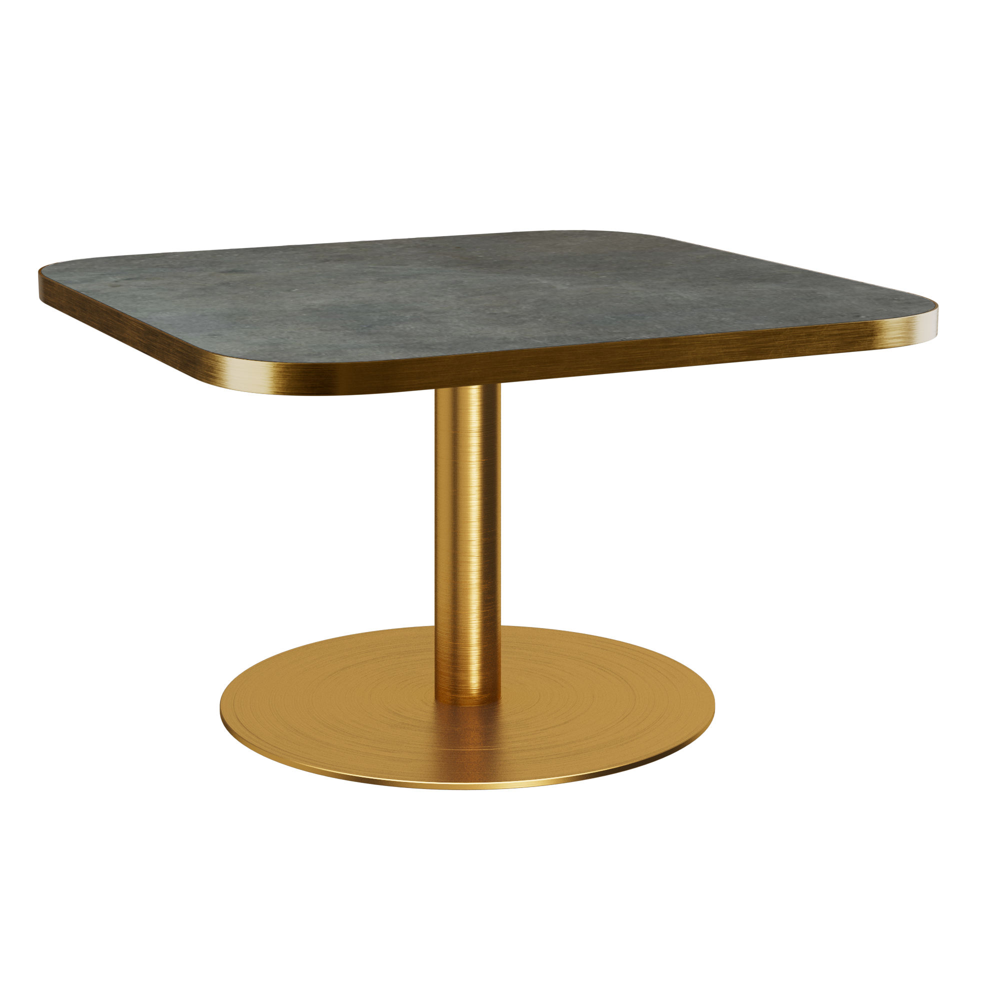 Halo Coffee Table (80cm Rounded Square) With Rim