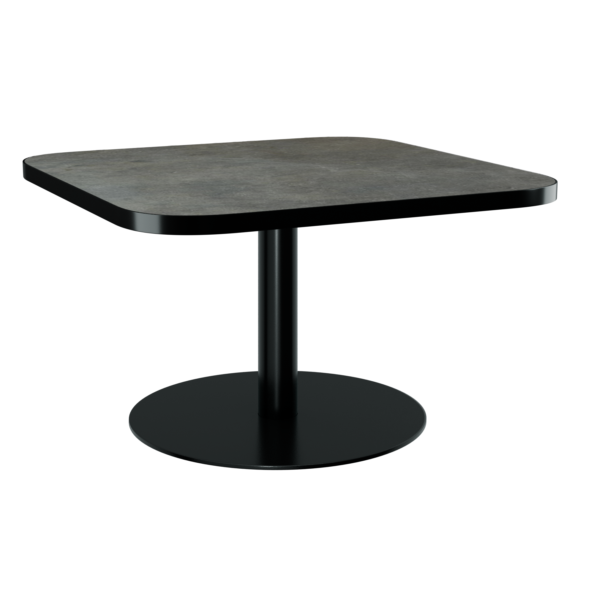 Halo Coffee Table (80cm Rounded Square) With Rim