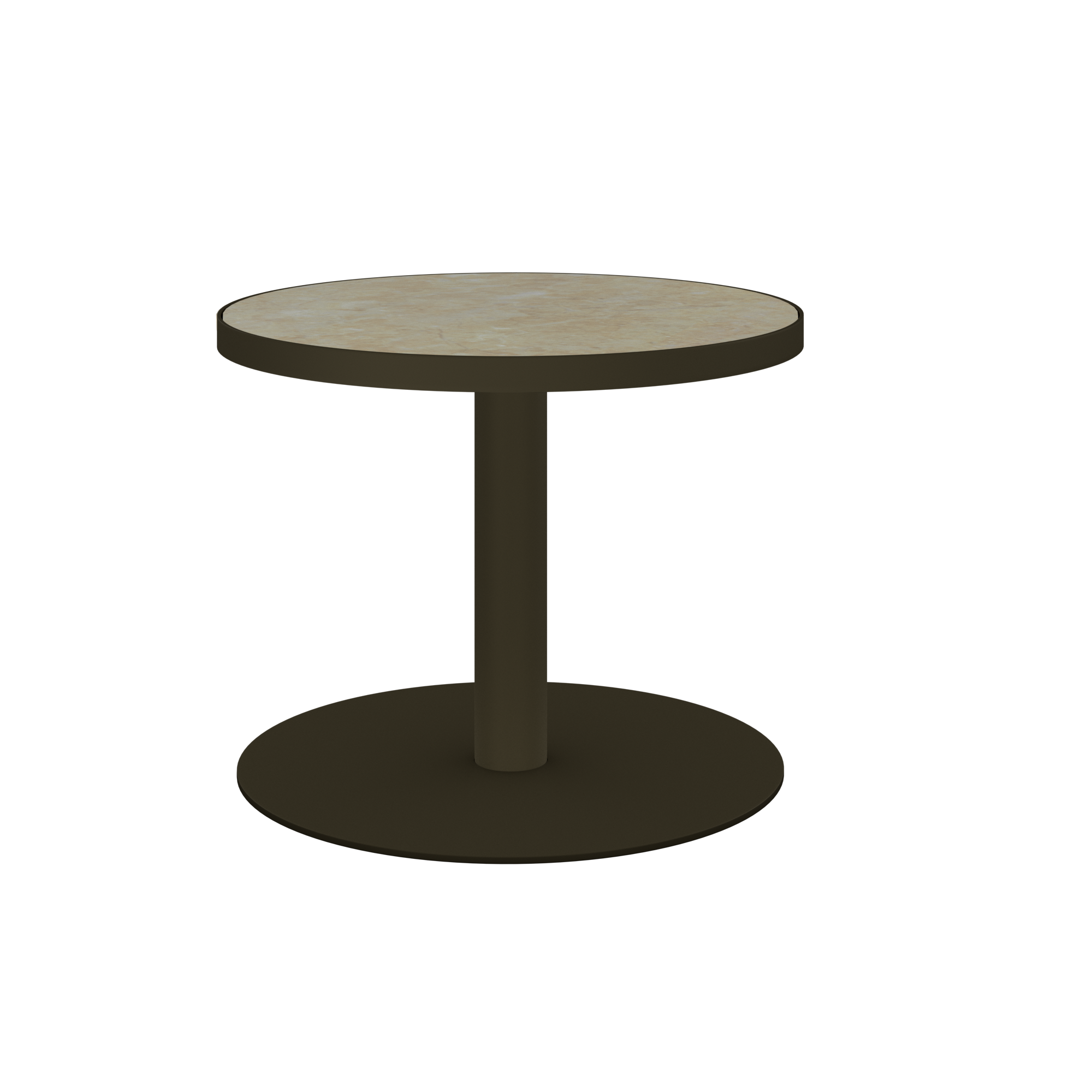 Halo Side Table (60cm Round) With Rim