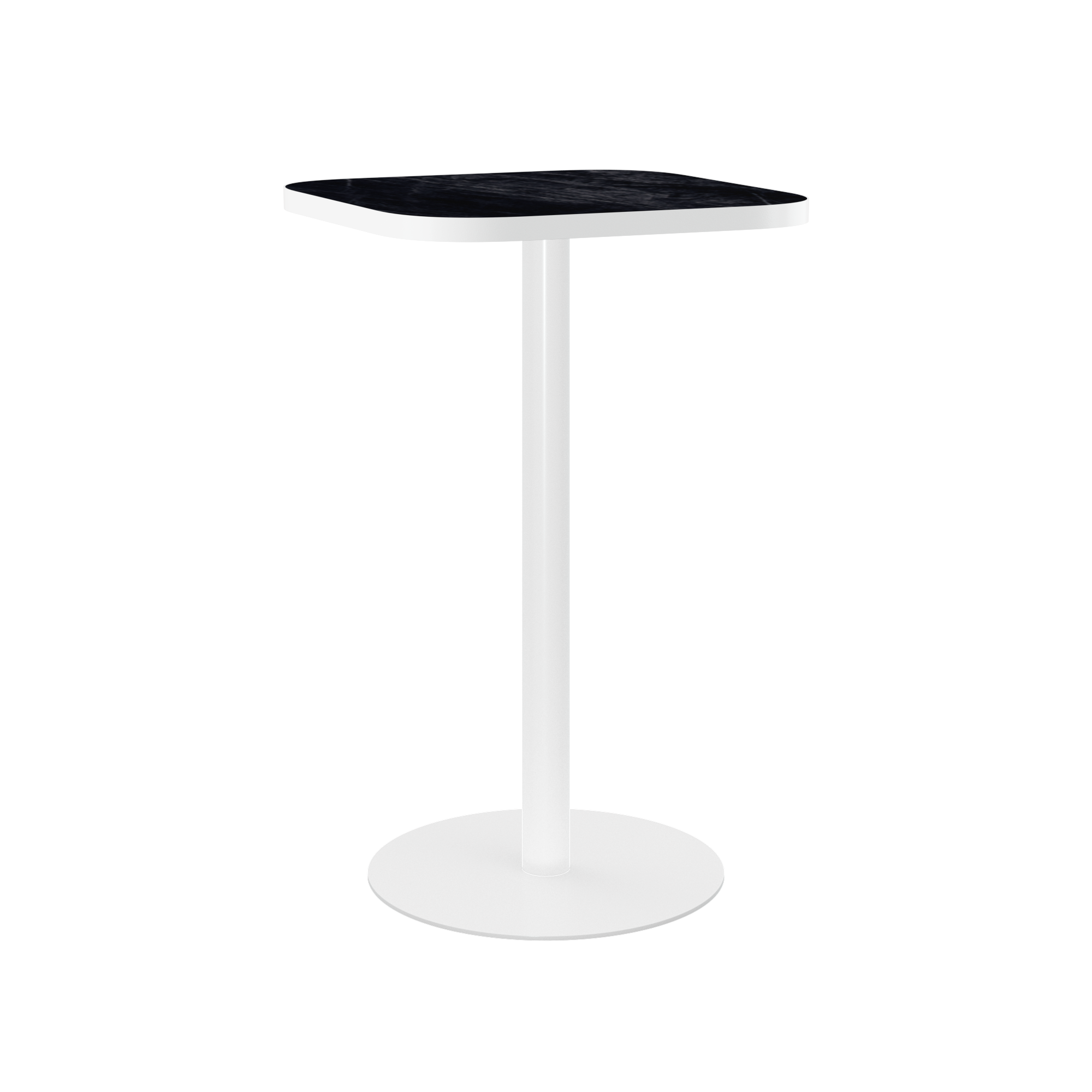 Halo Bar Table (60cm Rounded Square) With Rim